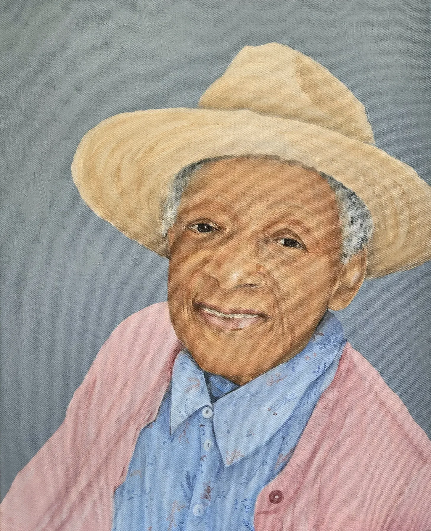 Owen's Mum July 2026. 40cms w x 51cms h. Acrylics on canvas