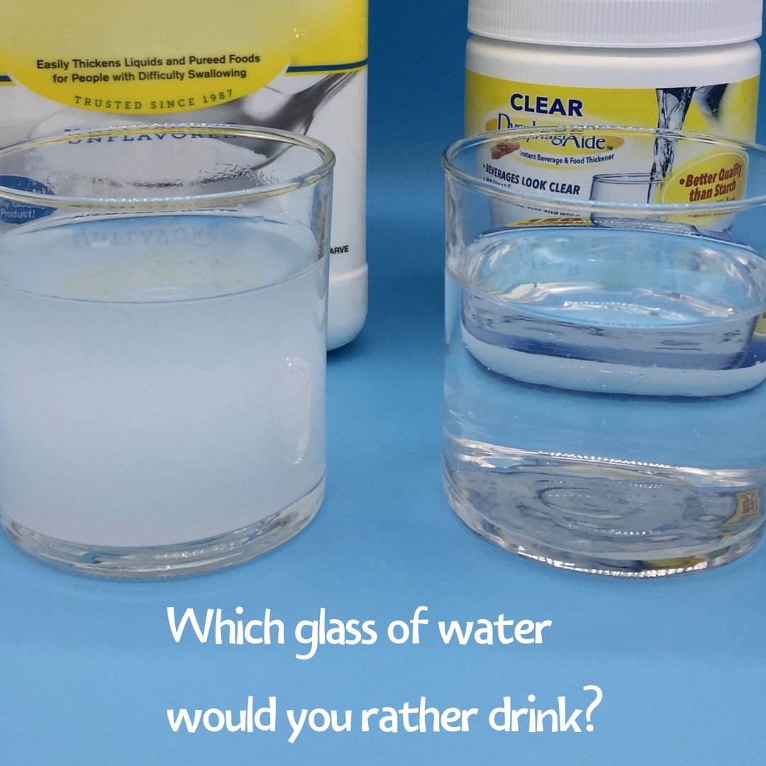 Two glasses of water, one cloudy and the other clear. Text reads 'Which glass of water would you rather drink?'