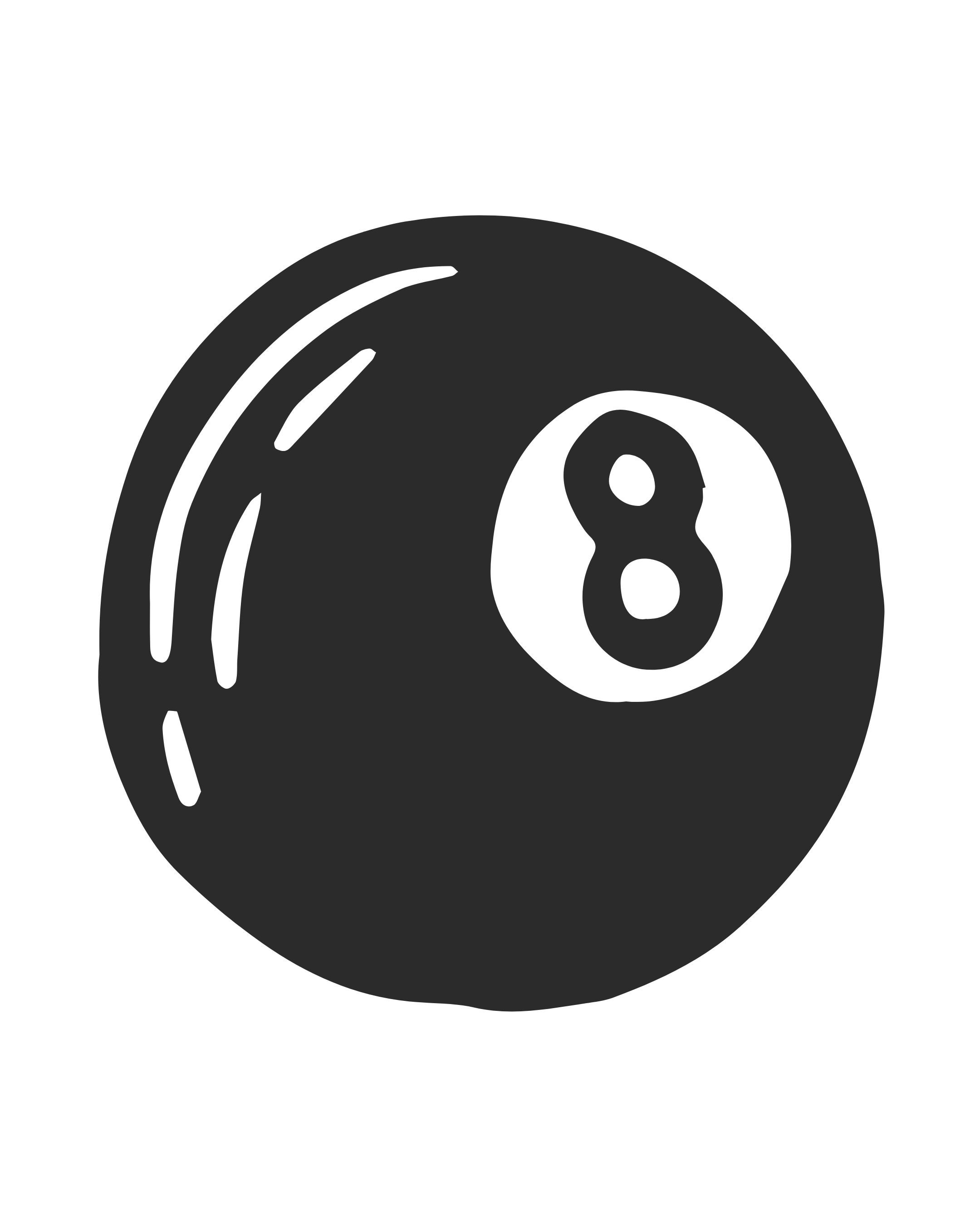 A billiards black 8 ball