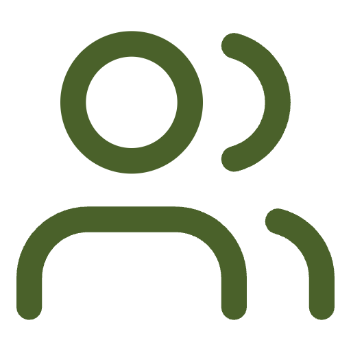 Een groene pictogram van een persoon met een headset, symbool voor klantenservice of callcenter.