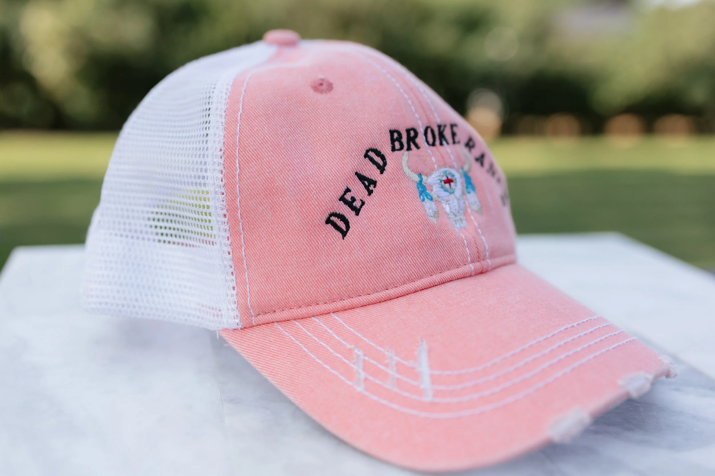 DBR Distress Pink Hat