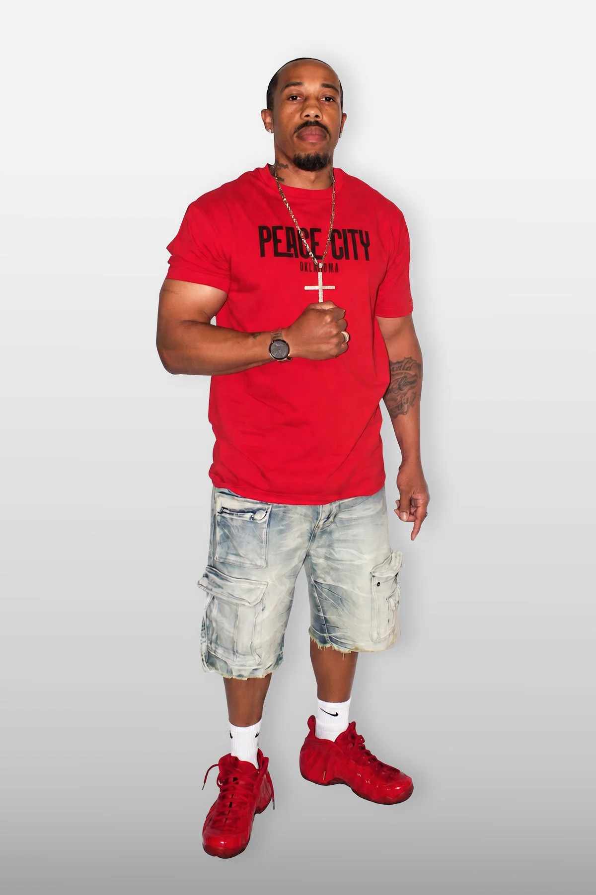 Peace City Tee - Red
