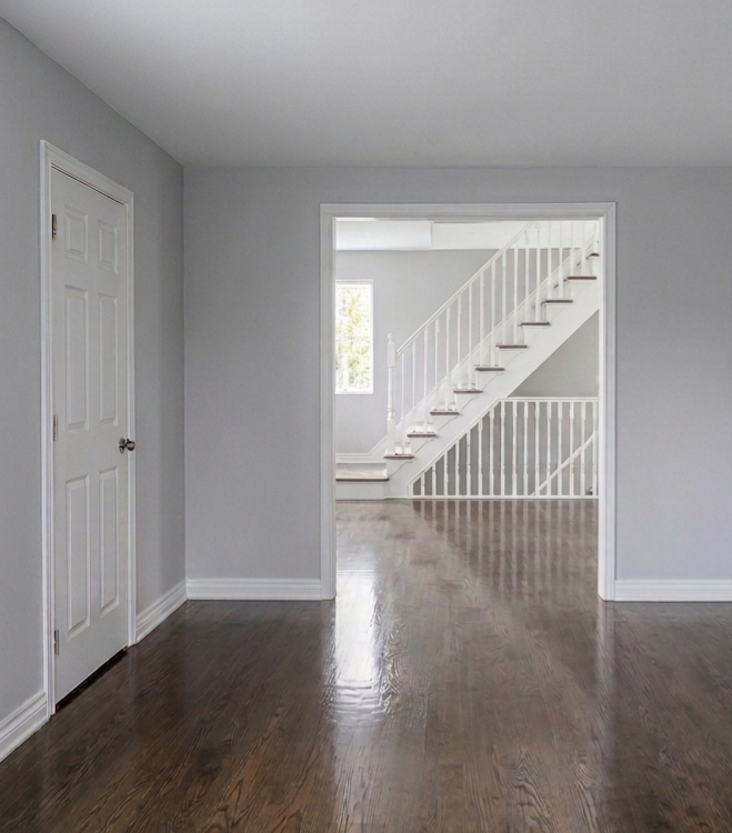 Full home, for resale repaint in Sainte-Anne-de-Bellevue for staging.