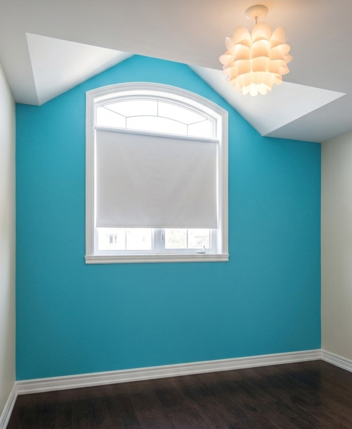 Accent wall painted in Pointe-Claire
