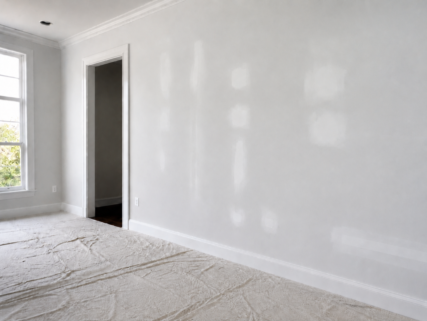Residential interior house painting preparation in Senneville
