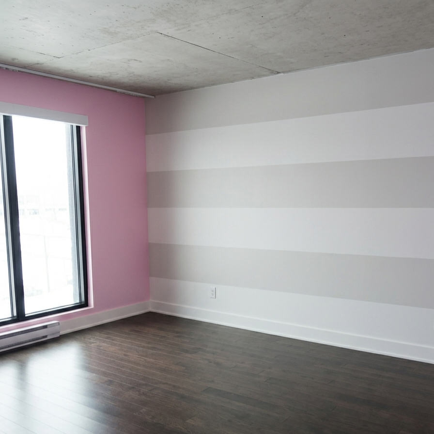 Striped accent wall Nuns Island