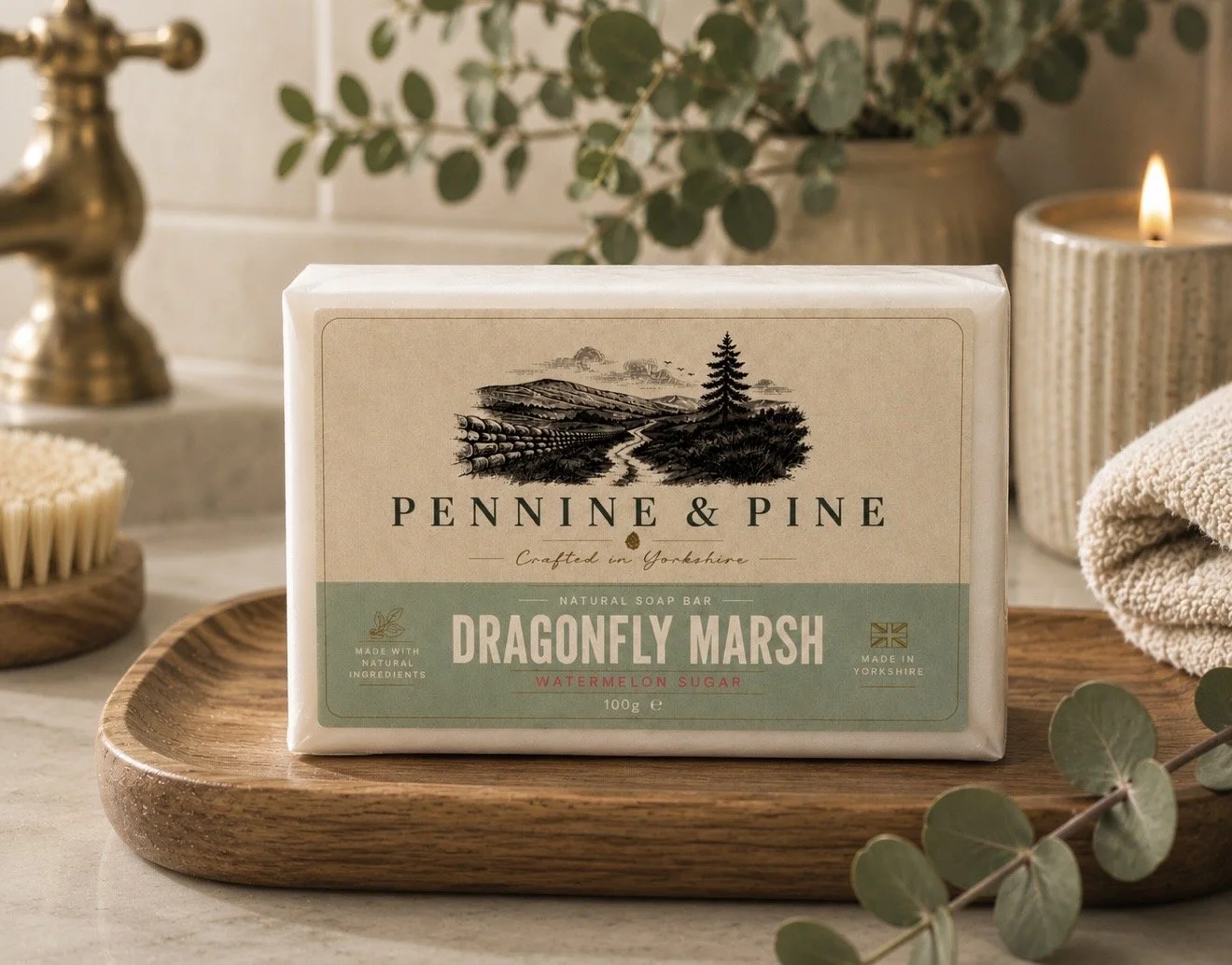 Watermelon & Mandarin Soap Bar | Dragonfly Marsh