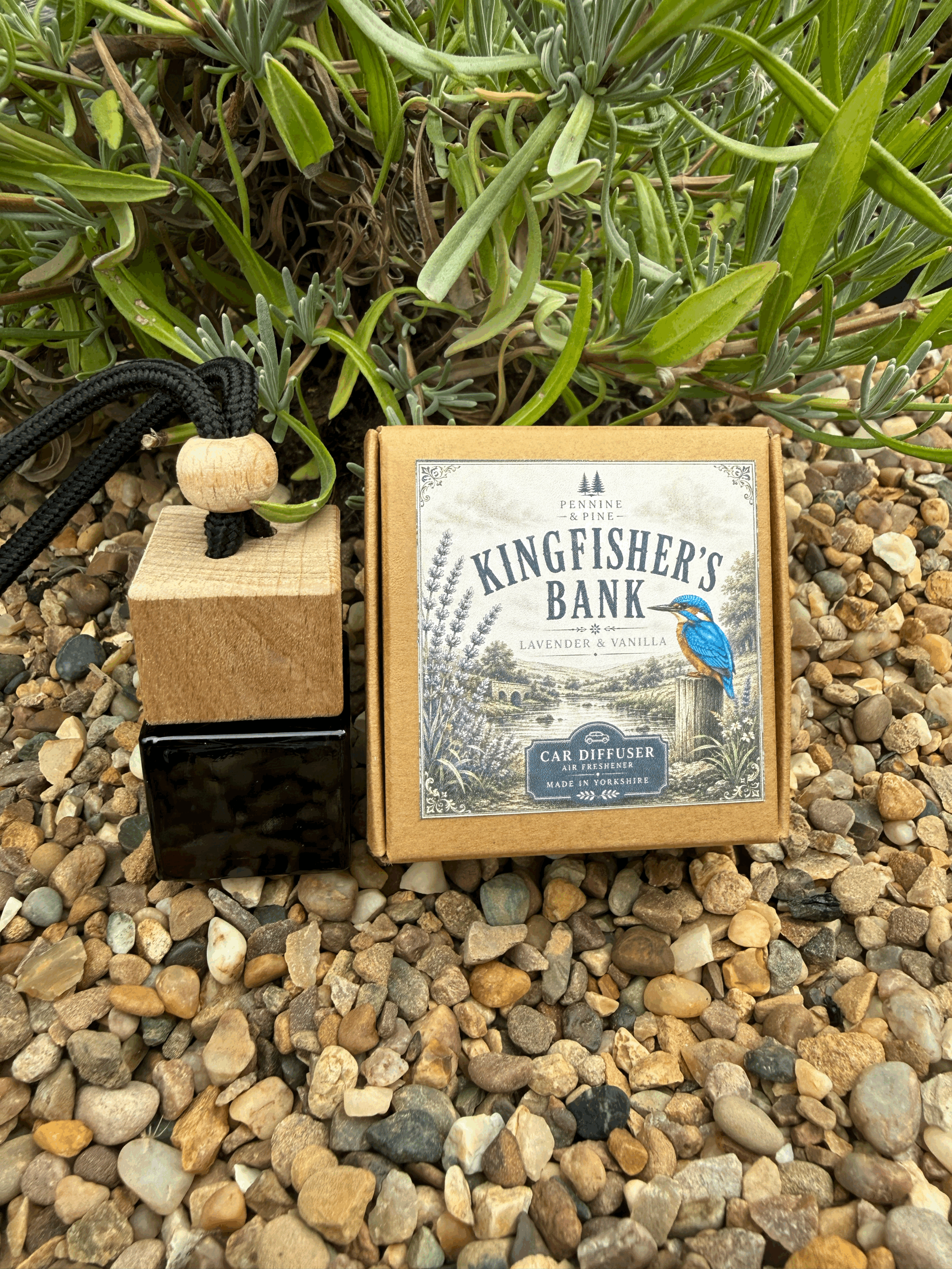 Lavender & Vanilla Car Air Freshener | Kingfisher's Bank