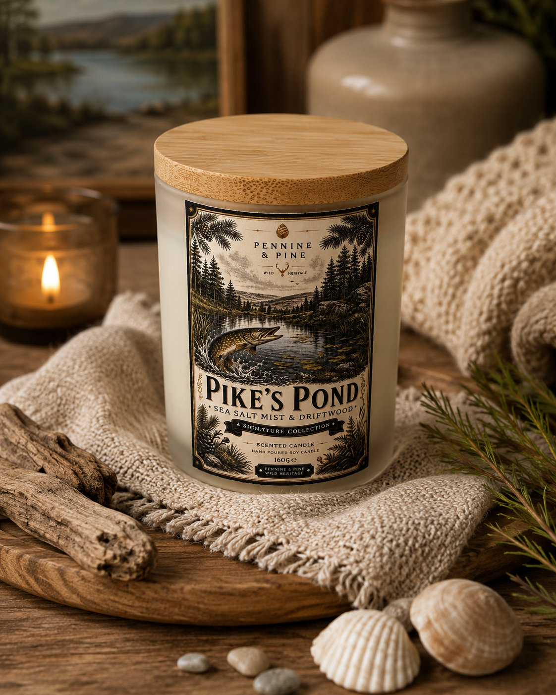Pikes Pond | Sea Salt Mist & Driftwood Candle