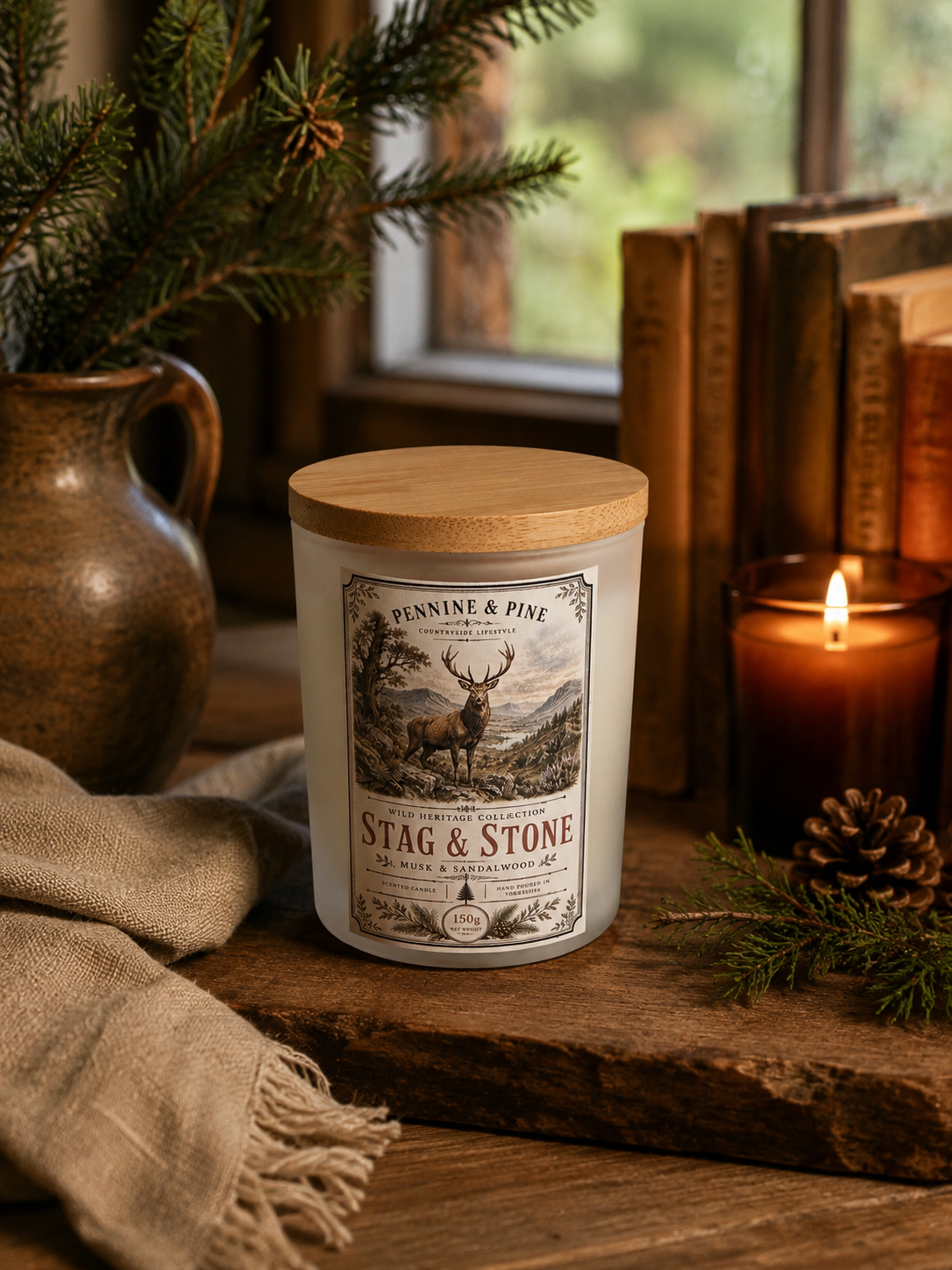 Stag & Stone | Musk & Sandalwood Candle