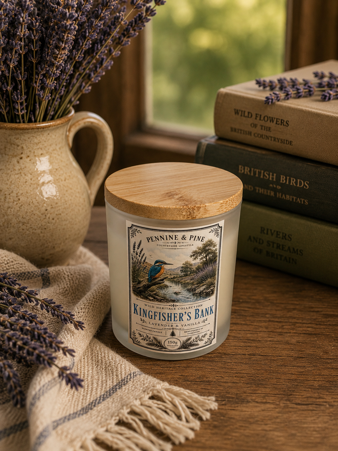 Kingfisher's Bank | Lavender & Vanilla Candle
