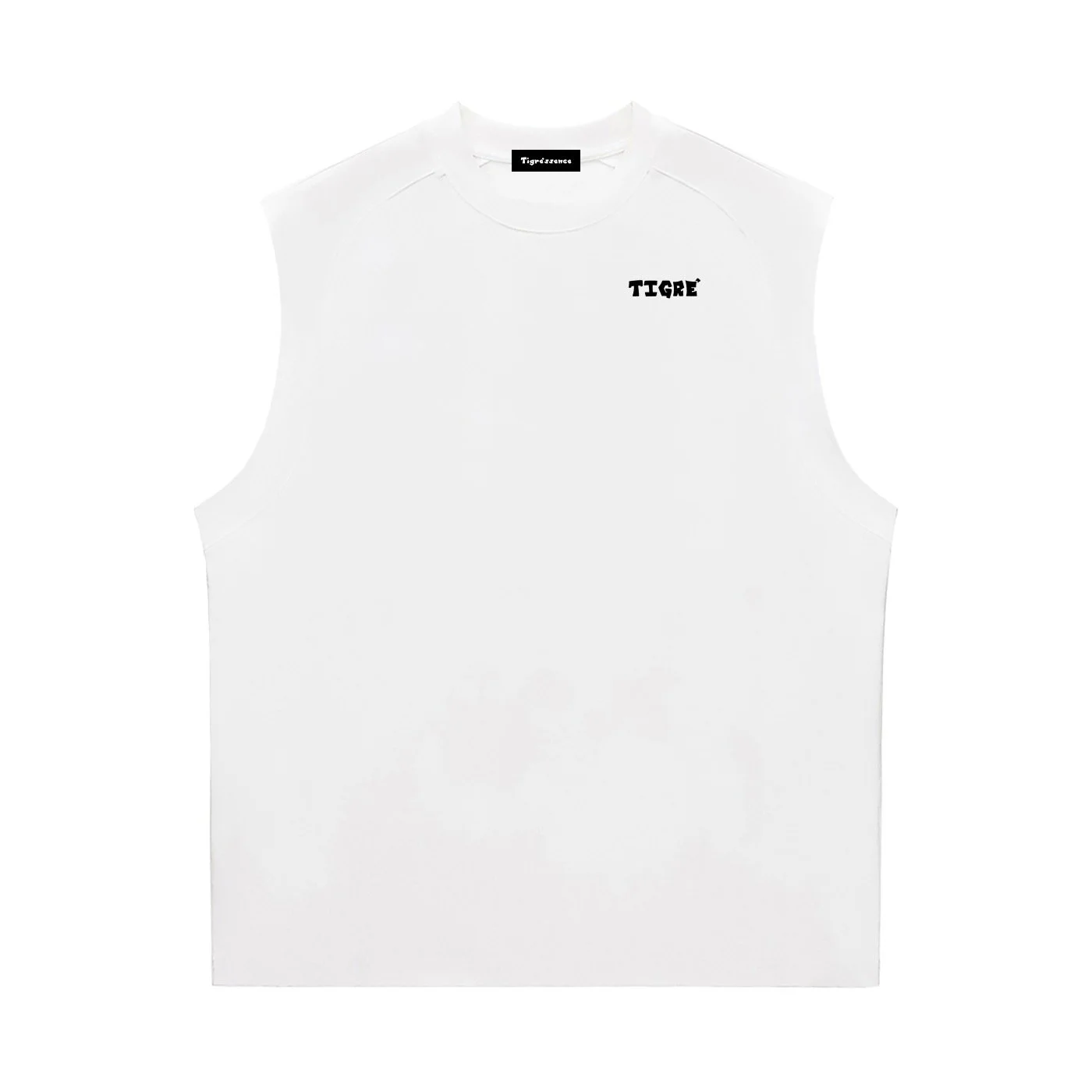 White Graphic Quick Dry Sorona Cooling Tank Top