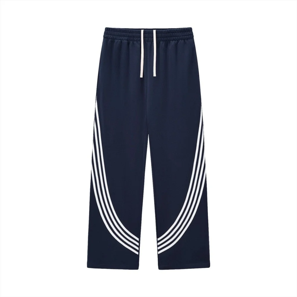 TIGRÉSSENCE Curved Stripe Straight Sweatpants