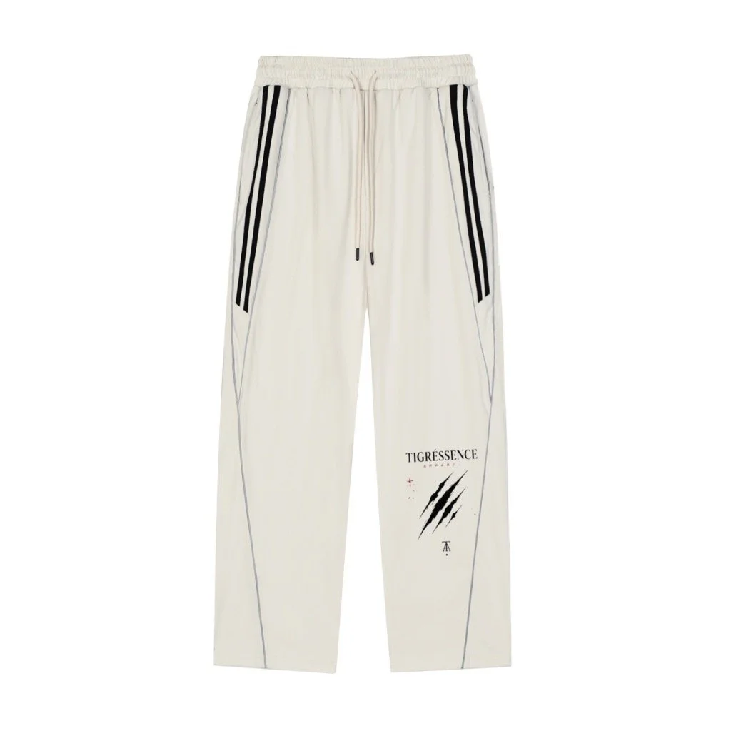 TIGRÉSSENCE Reflective Stripe Straight Sweatpants