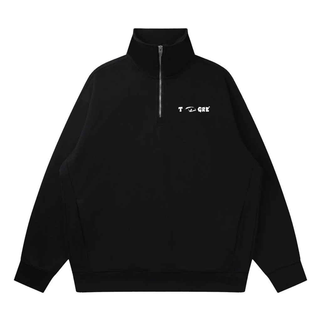 TIGRÉSSENCE Quarter-Zip Drop Shoulder Sweatshirt