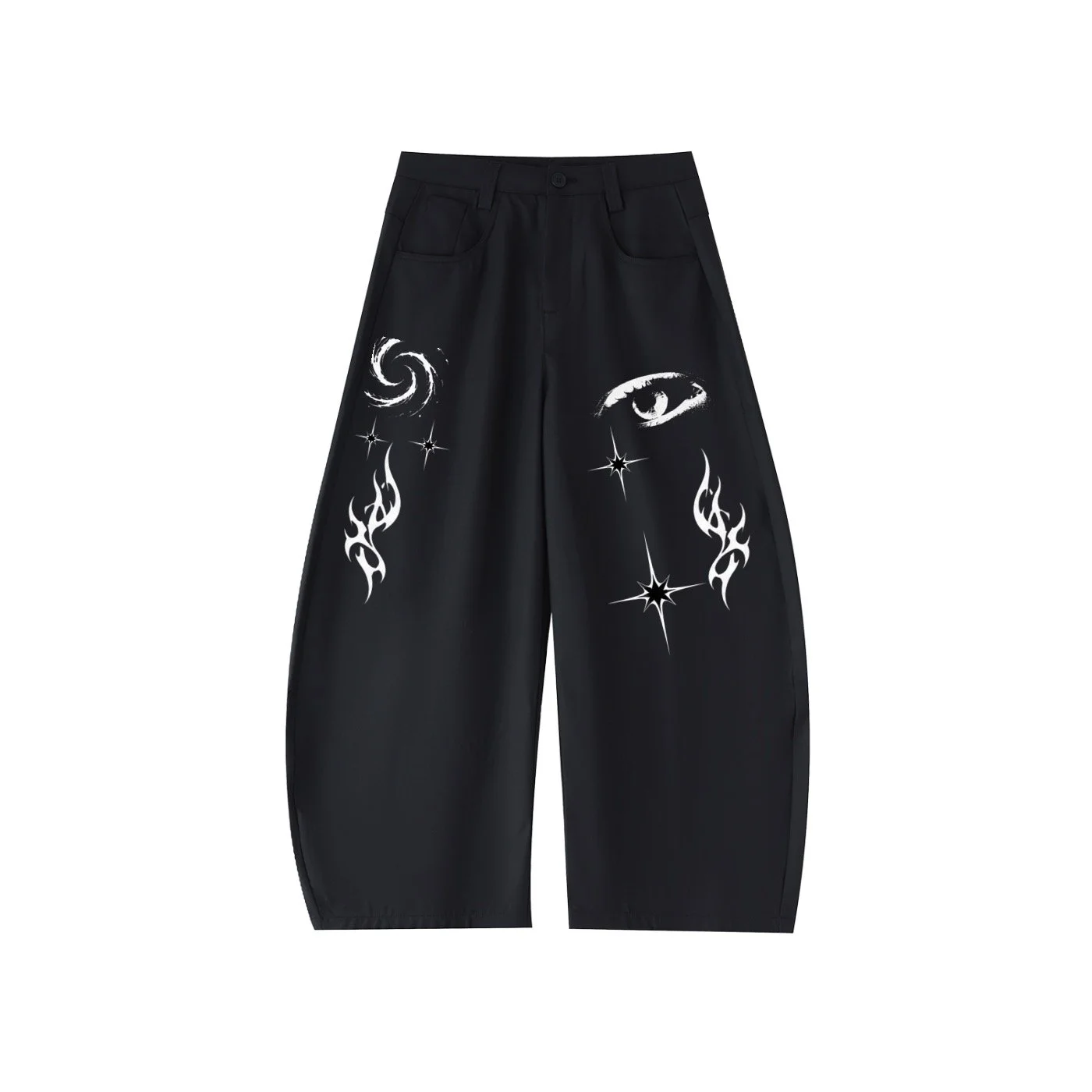 Black Graphic Dress Pants TIGRÉSSENCE