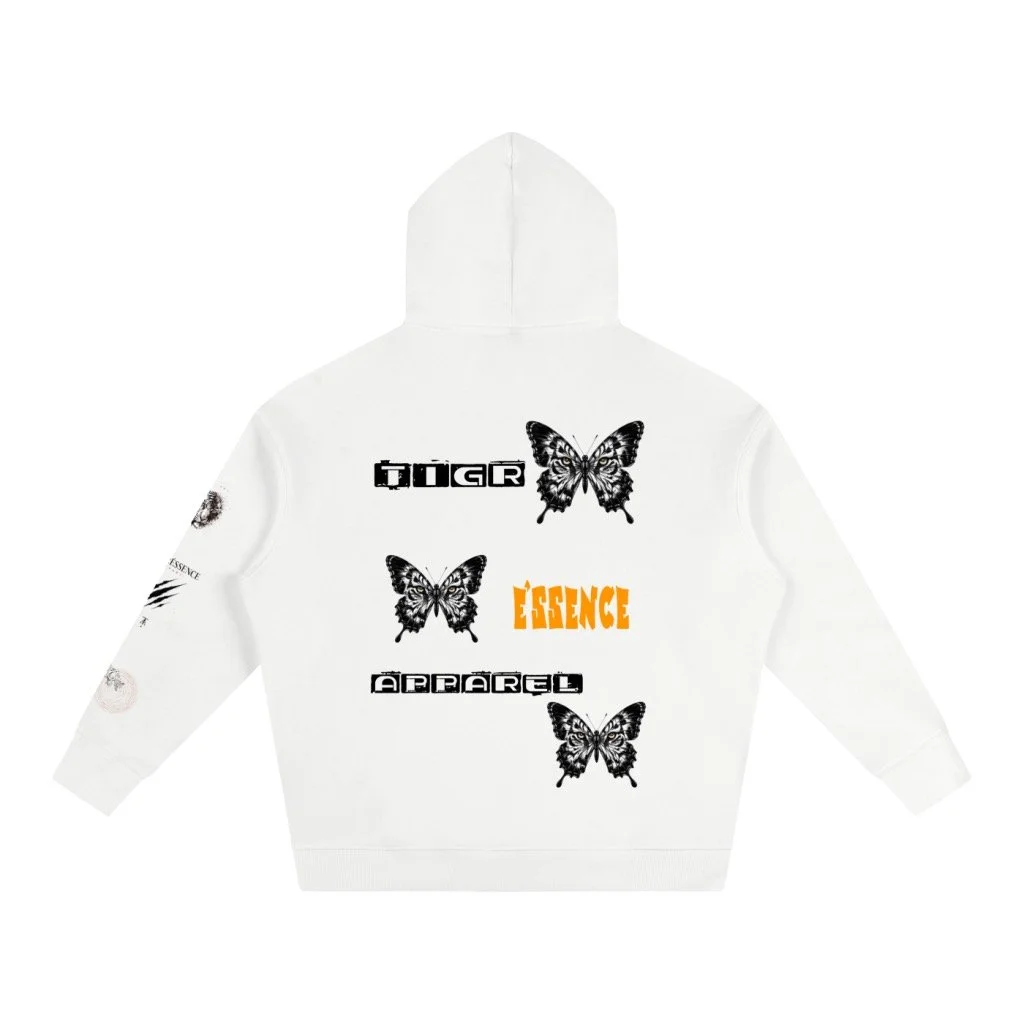 TIGRÉSSENCE APPAREL Graphic Oversized Butterfly Hoodie