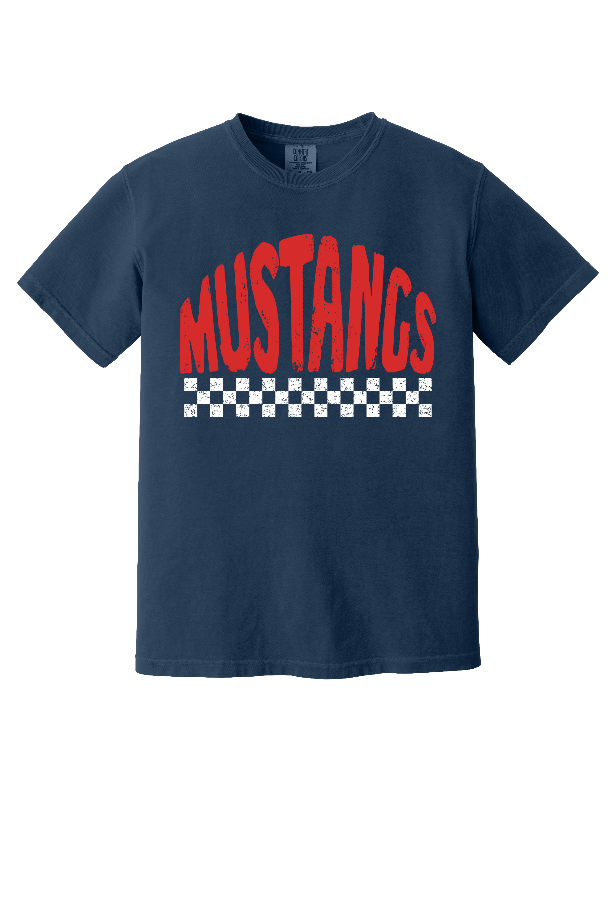 Comfort Colors Tee - Mustang Checker