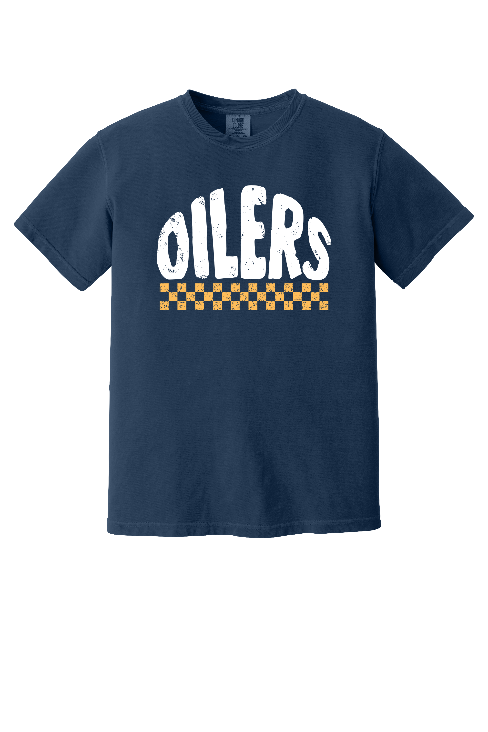 Comfort Colors Tee - Oilers Checker