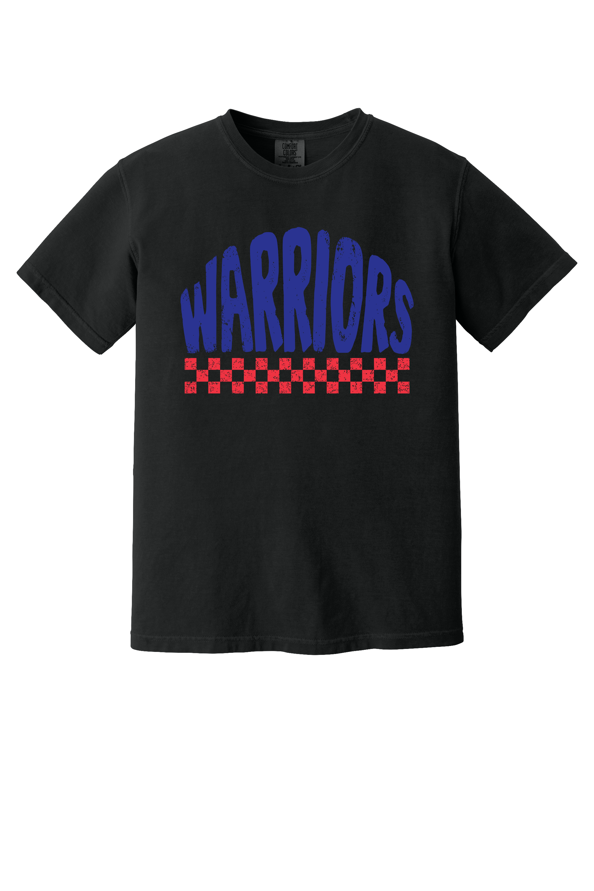 Comfort Colors Tee - Warriors Checker