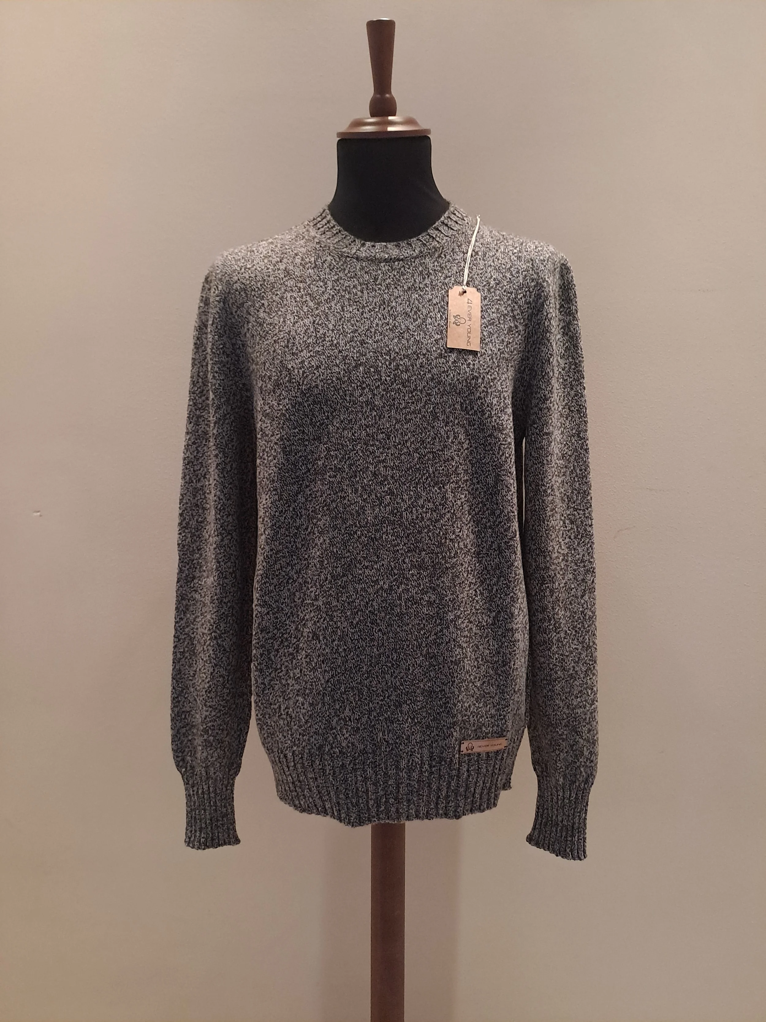 Girocollo Cashmere Moulinè Sweater