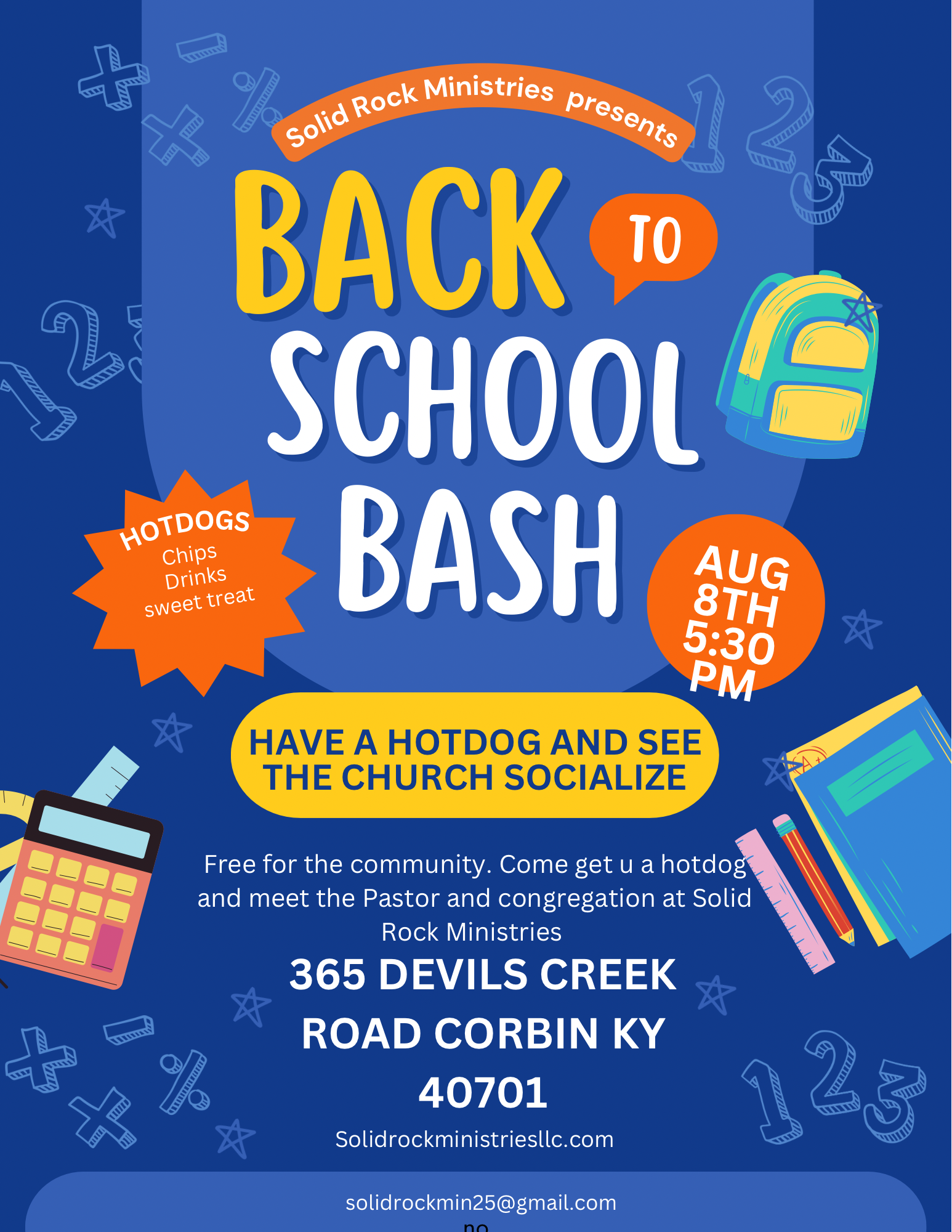 Back to school bash