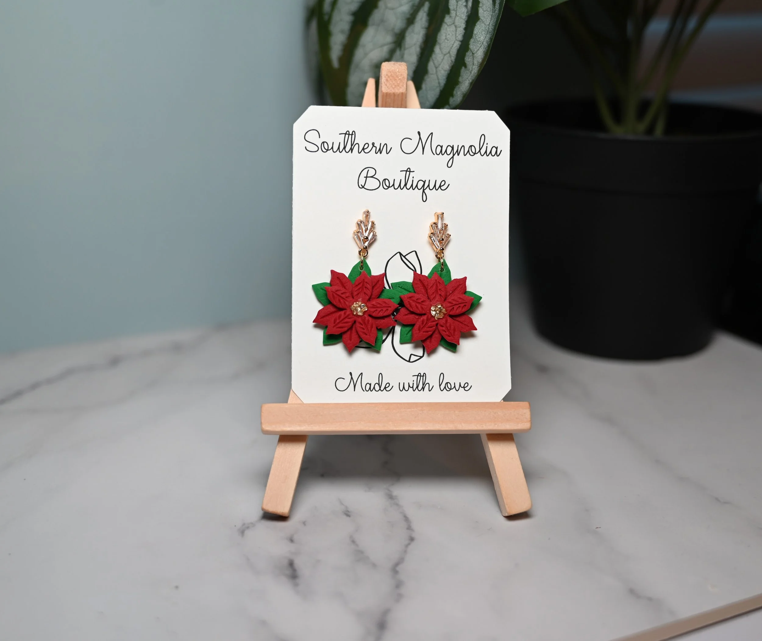 Poinsettia Dangles