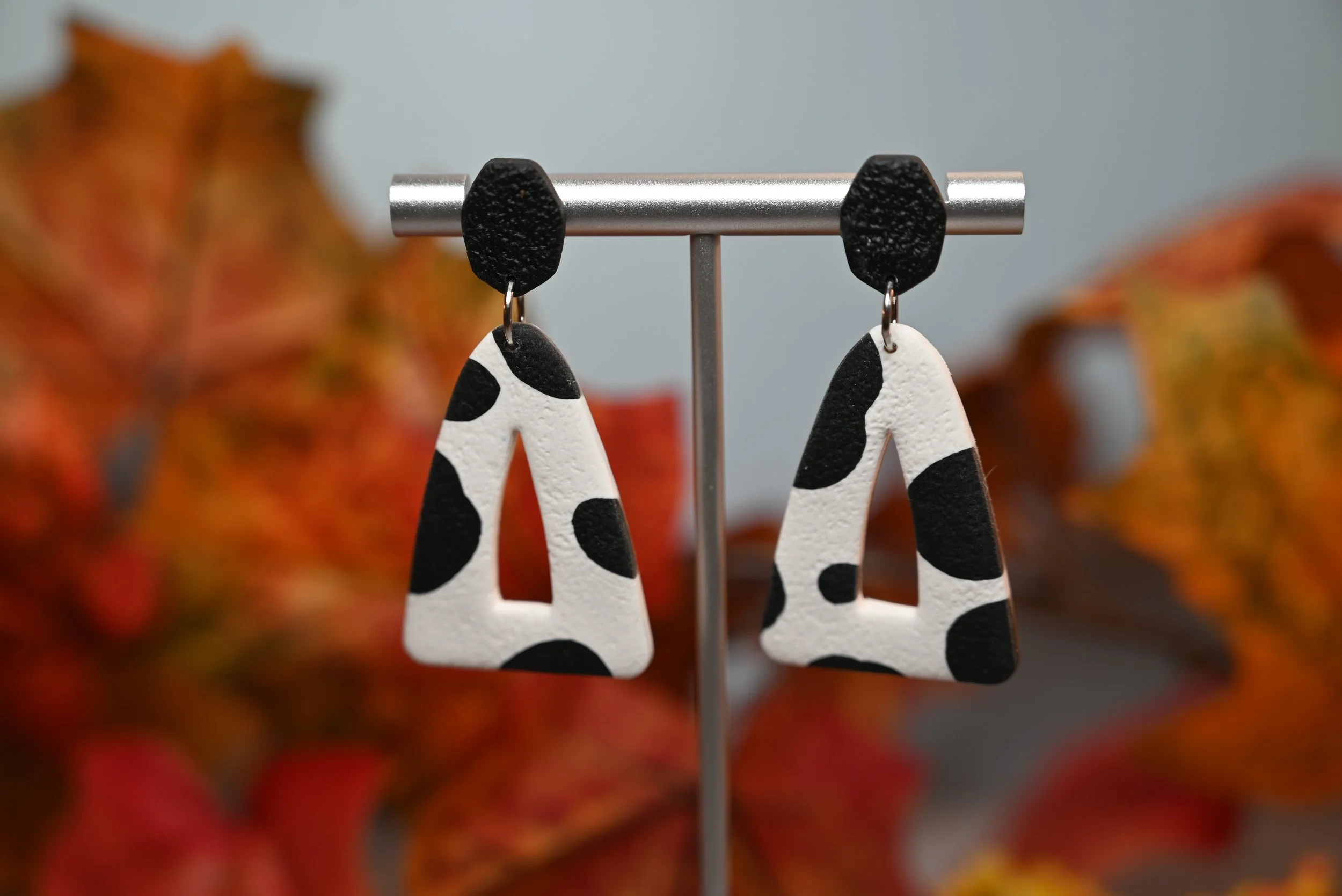 Cow print Dangles