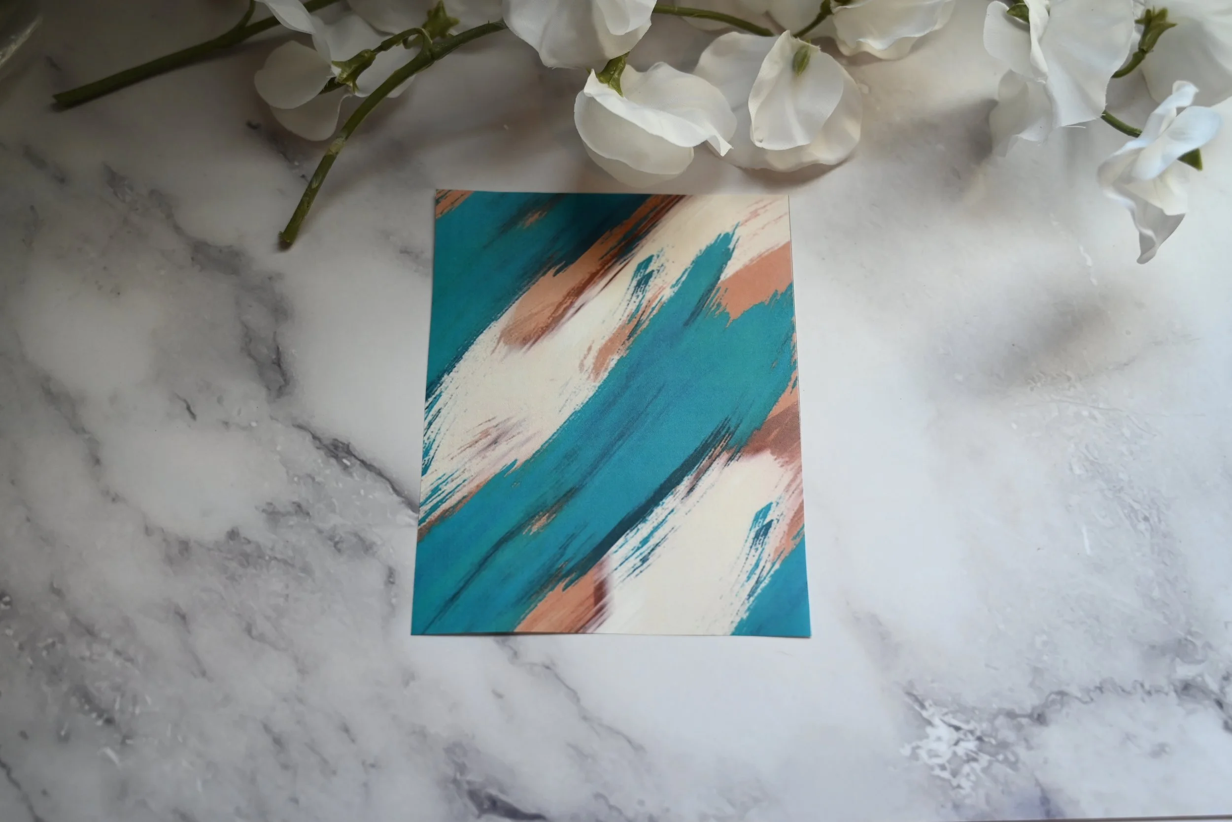 Transfer Sheet TSS3 (Teal Abstract)