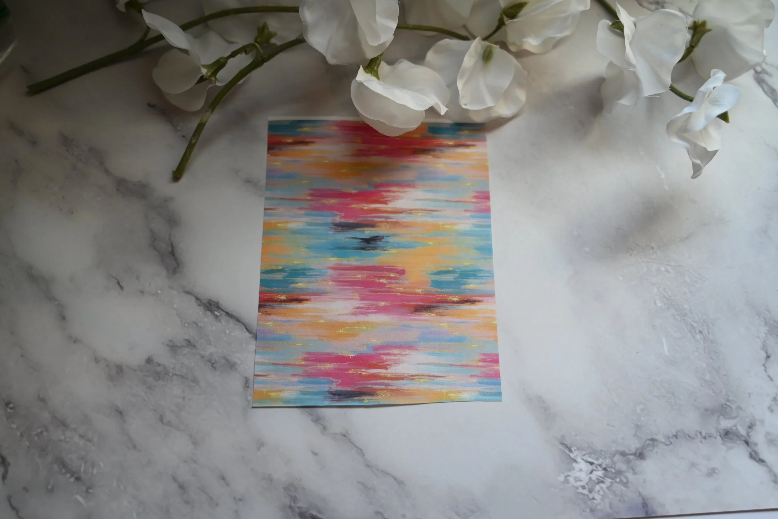 Transfer Sheet TSM6 (Multicolored Watercolor)