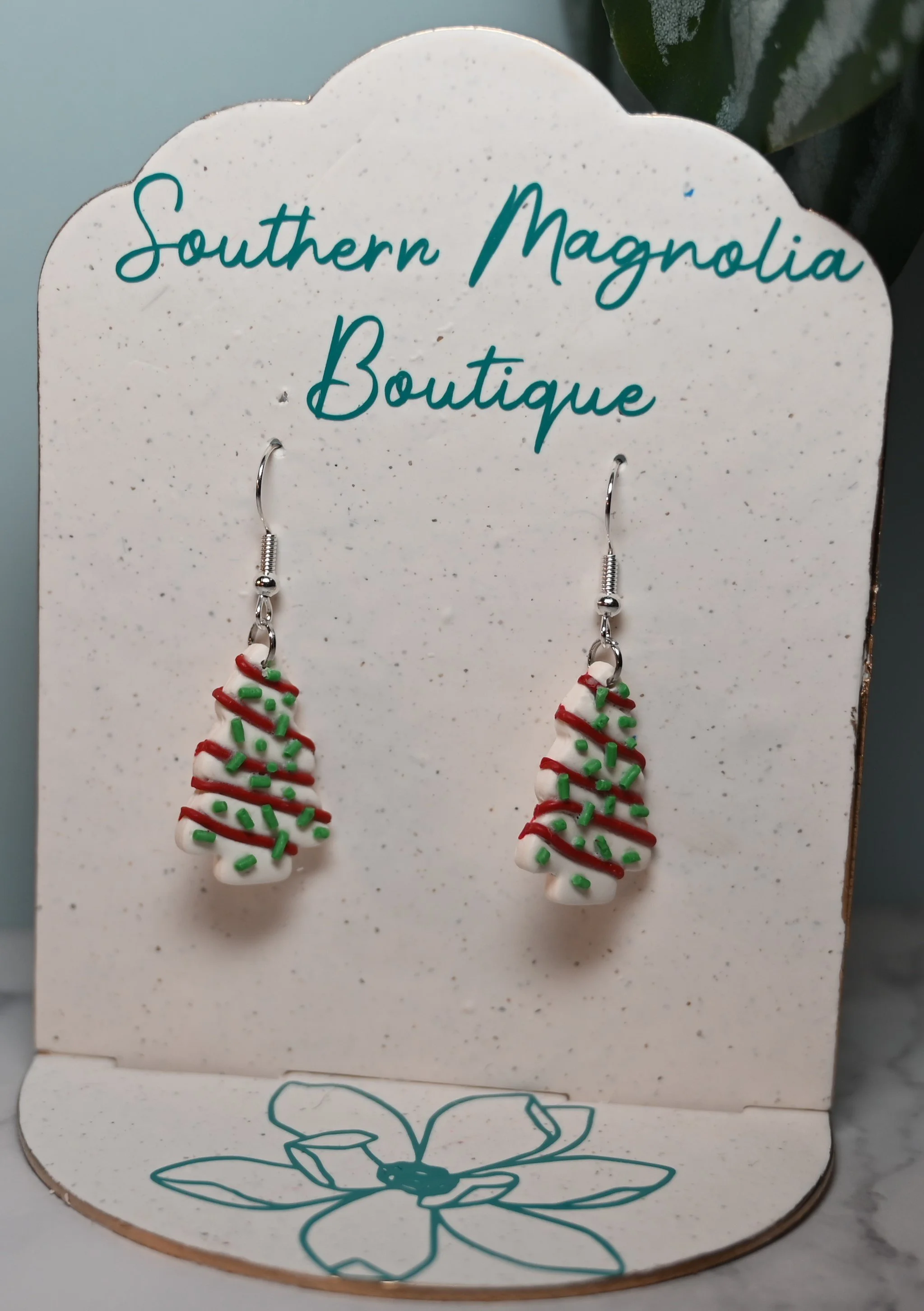 Christmas Tree Snack Cake Dangles