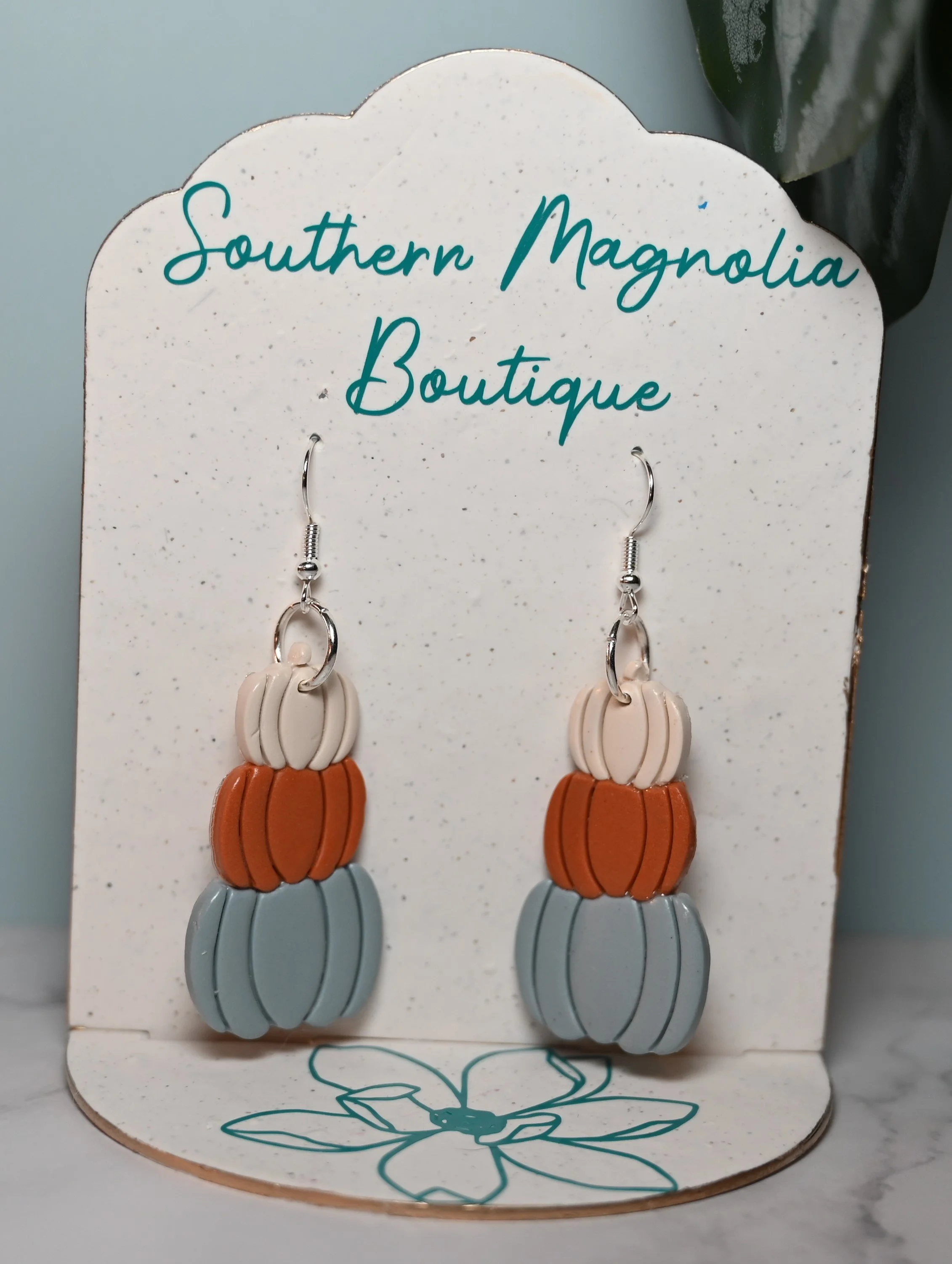 Stacked Pumpkin Dangles