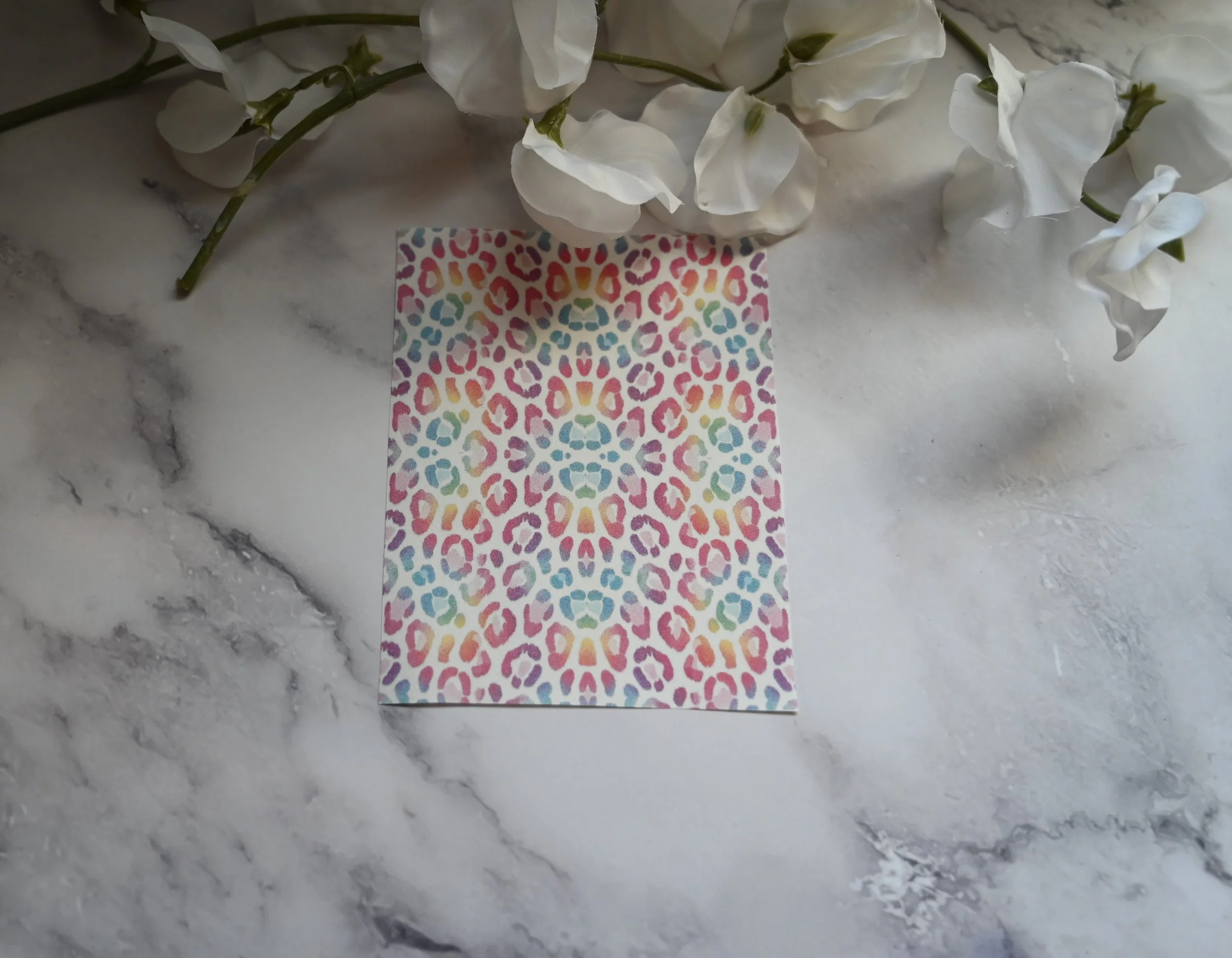 Transfer Sheet TSM5 (Multicolored Cheetah- Light)