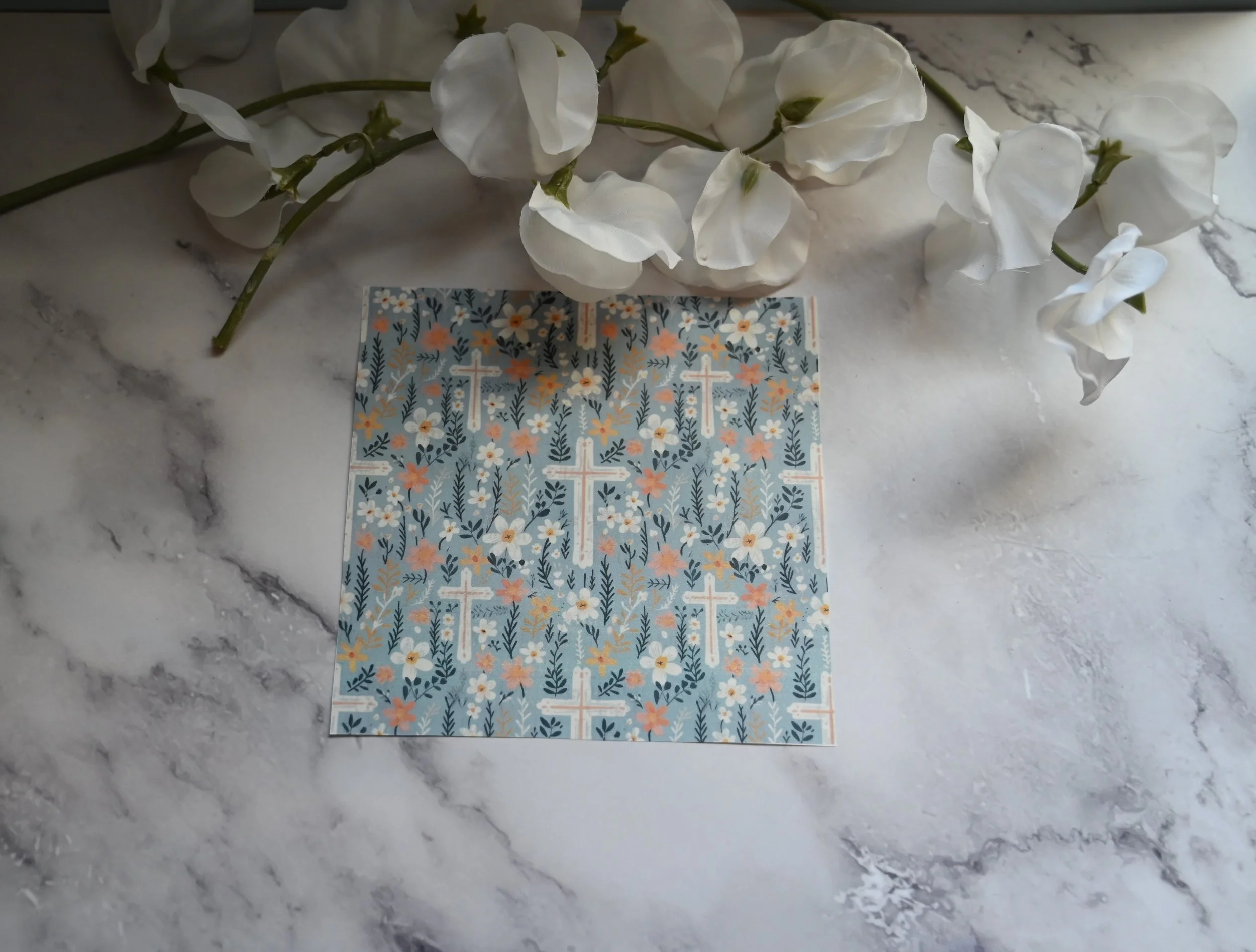 Transfer Sheet TSC2 (Floral & Crosses)