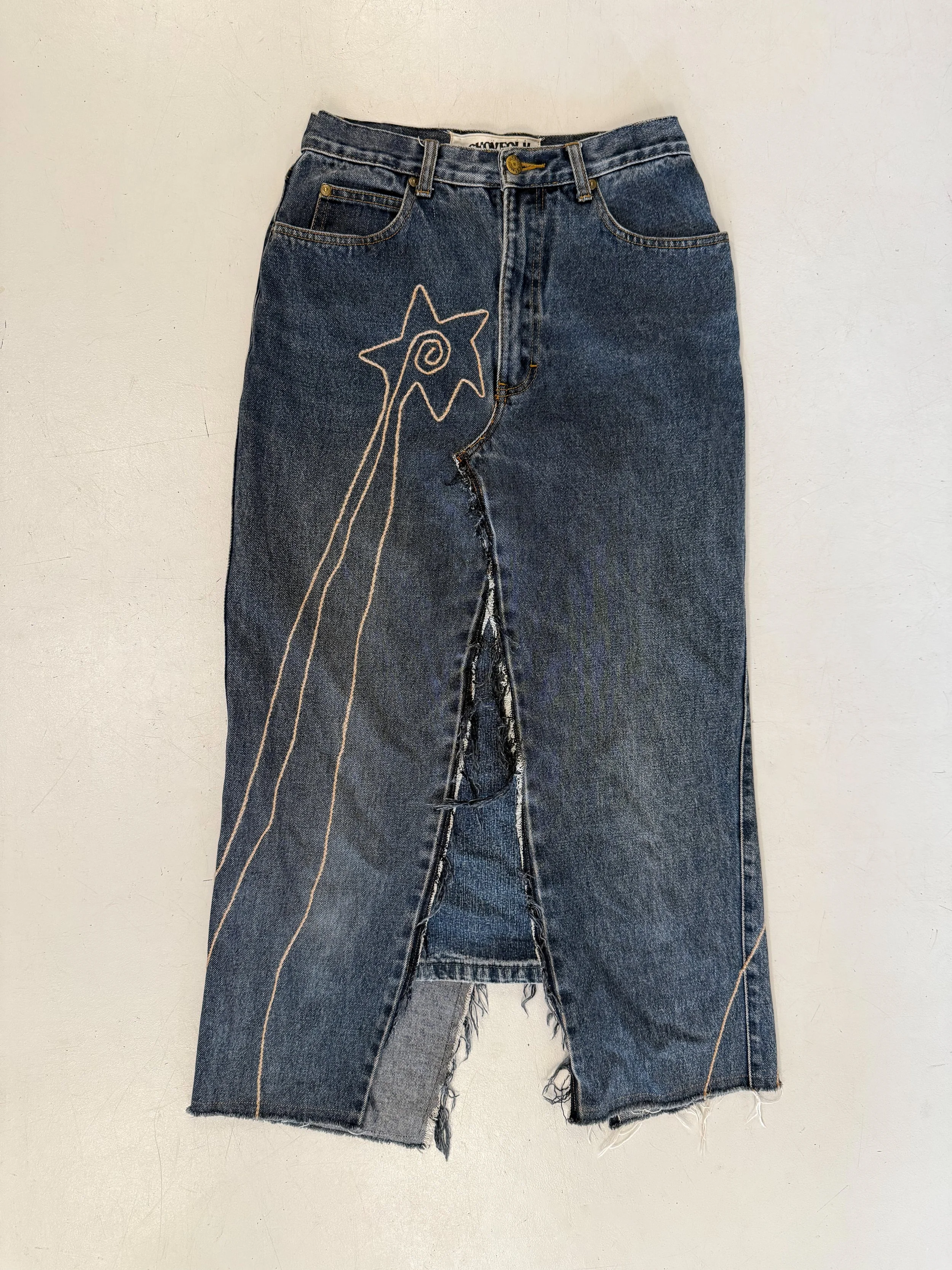 SHOOTING STAR DENIM SKIRT
