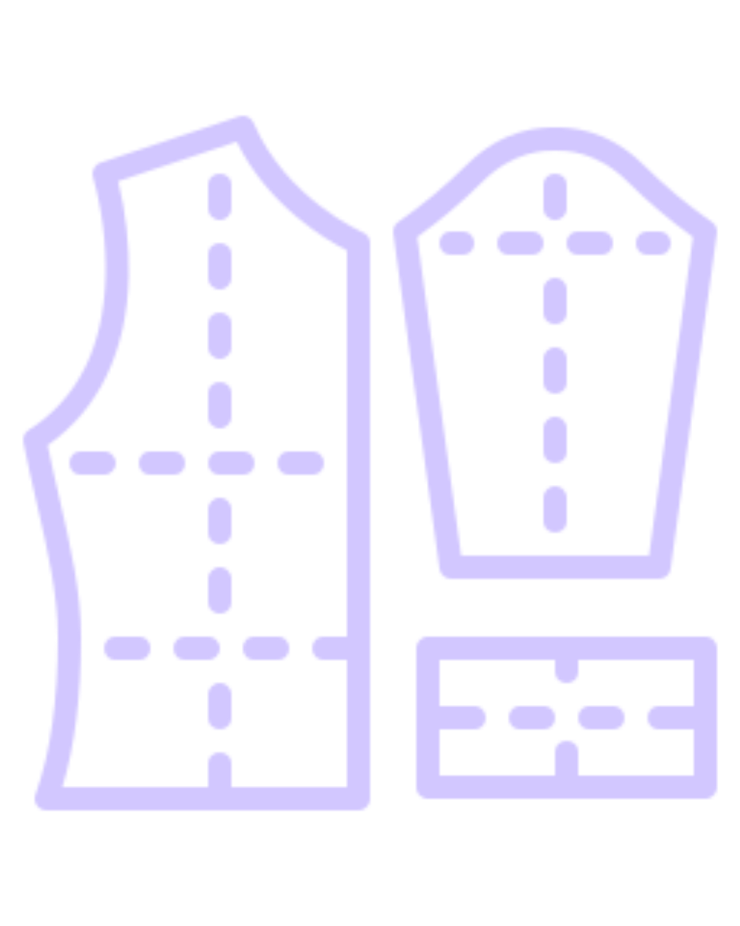 Lilac icon of sewing patterns.