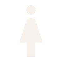 Male restroom sign with female symbol and a person icon above the door
