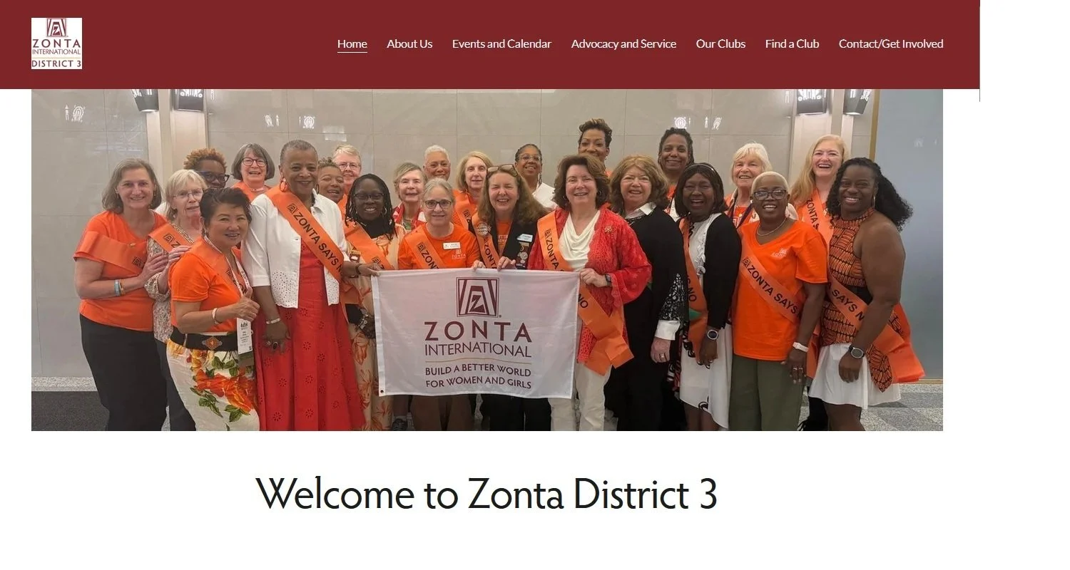 Zonta District 3 Rolls Out Updated Website