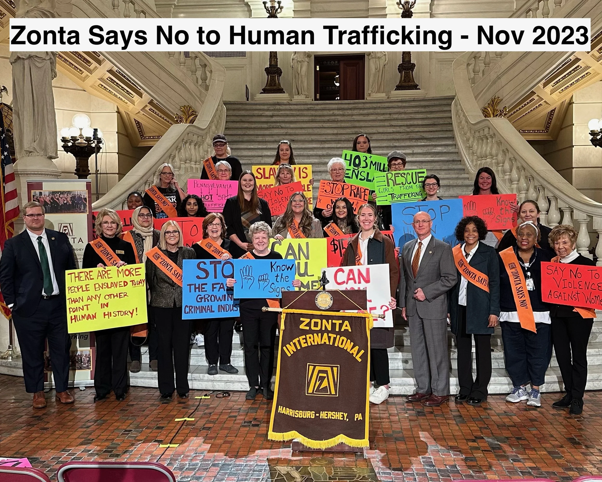 District 3 members participate in a service project/