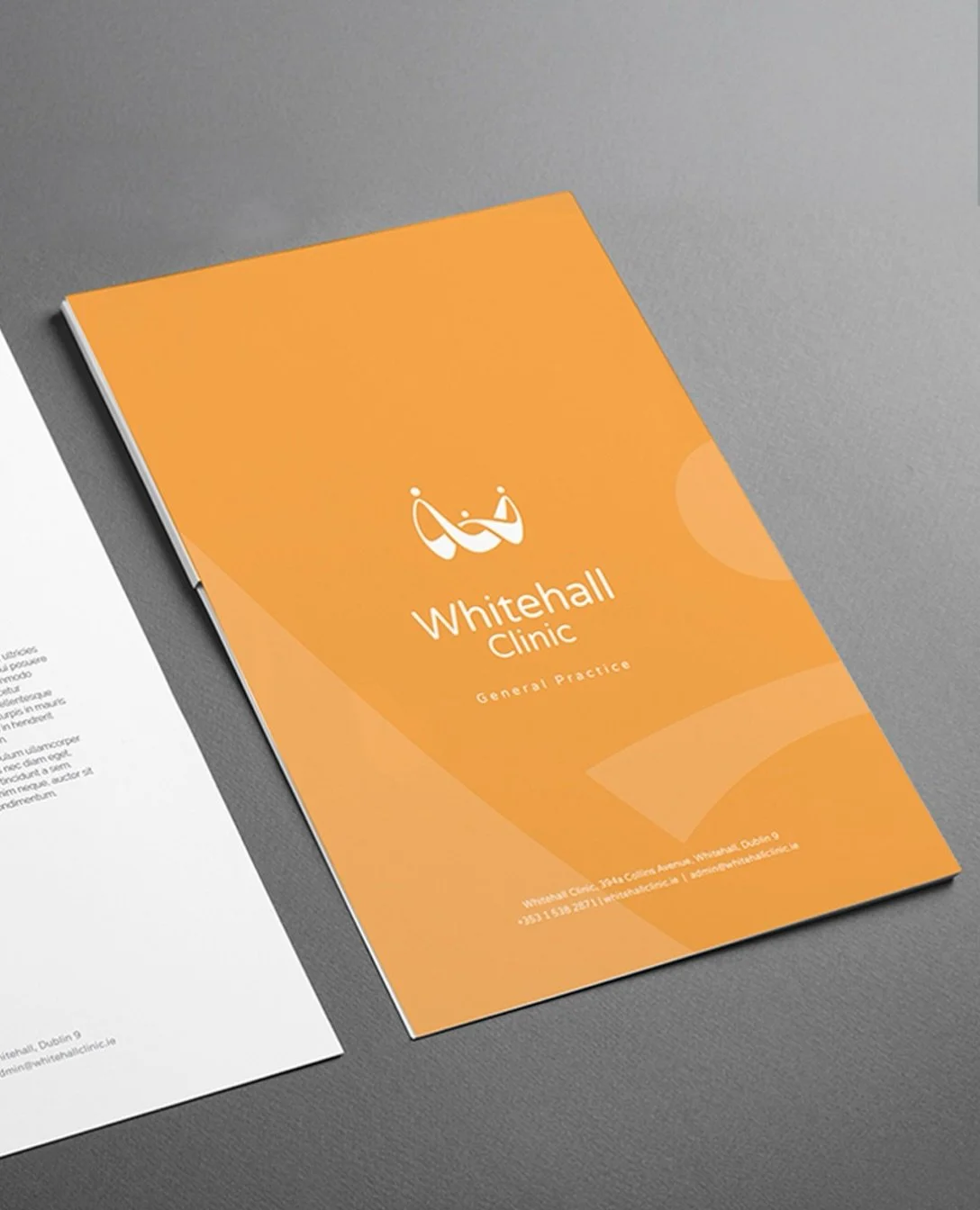 My brand design for the Whitehall Clinic GP practice in Dublin.