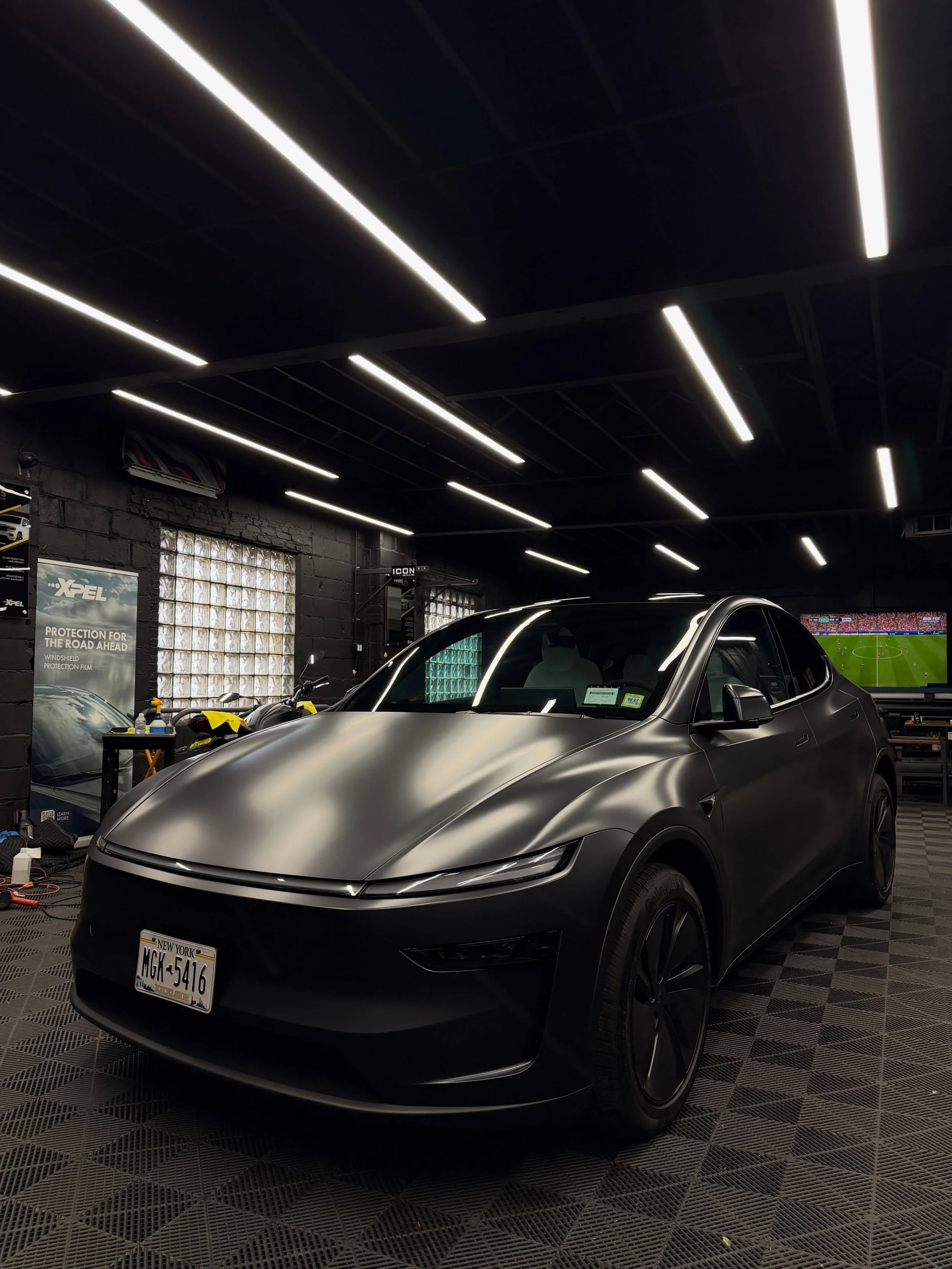 Just completed this brand-new Tesla Model Y with full-body XPEL Stealth PPF and XPEL XR+ window tint. 🔥

The Stealth PPF transforms the factory gloss finish into a stunning satin look while providing maximum protection against rock chips, scratches,