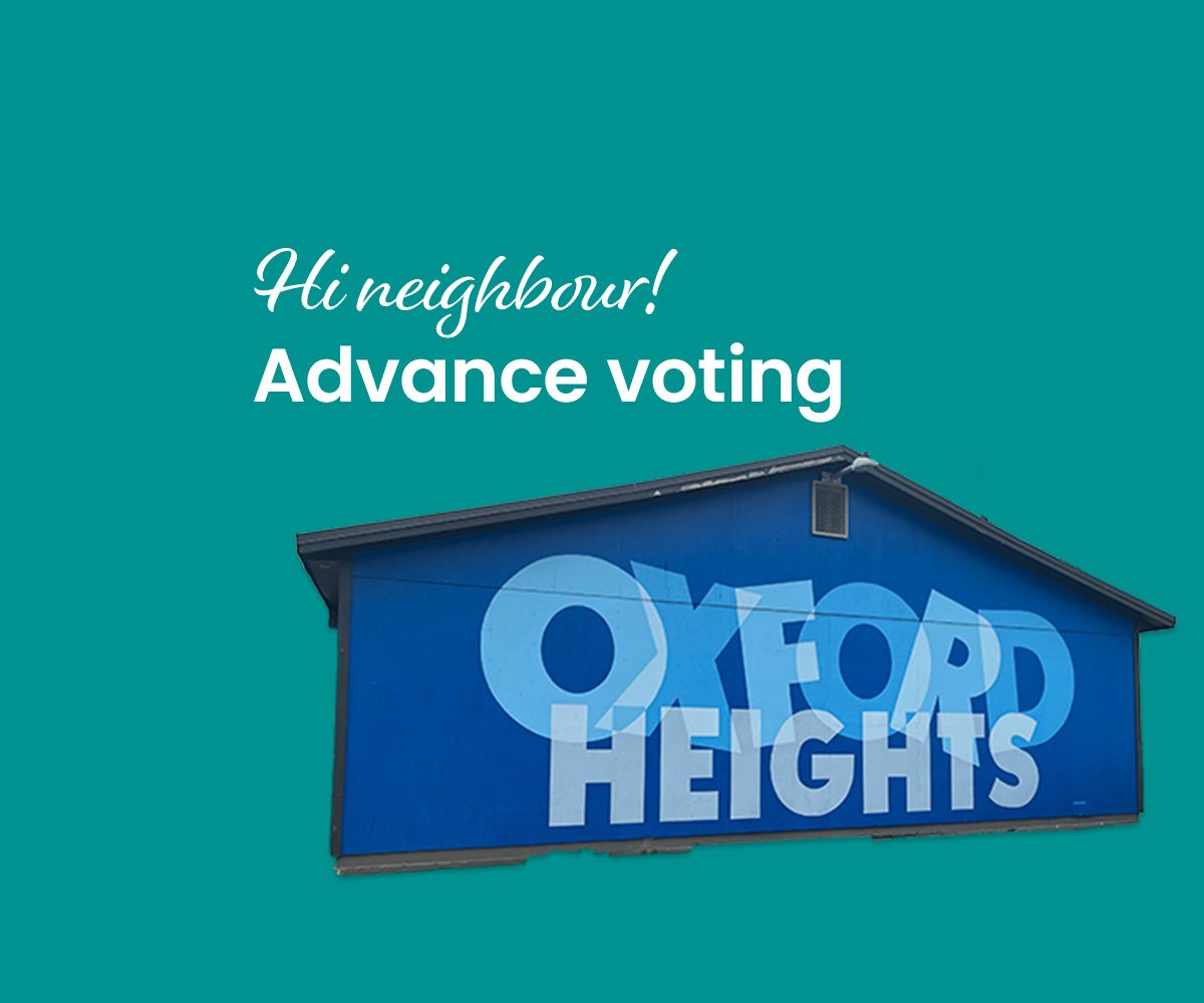 Advance voting starts at Oxford Heights Community Centre
