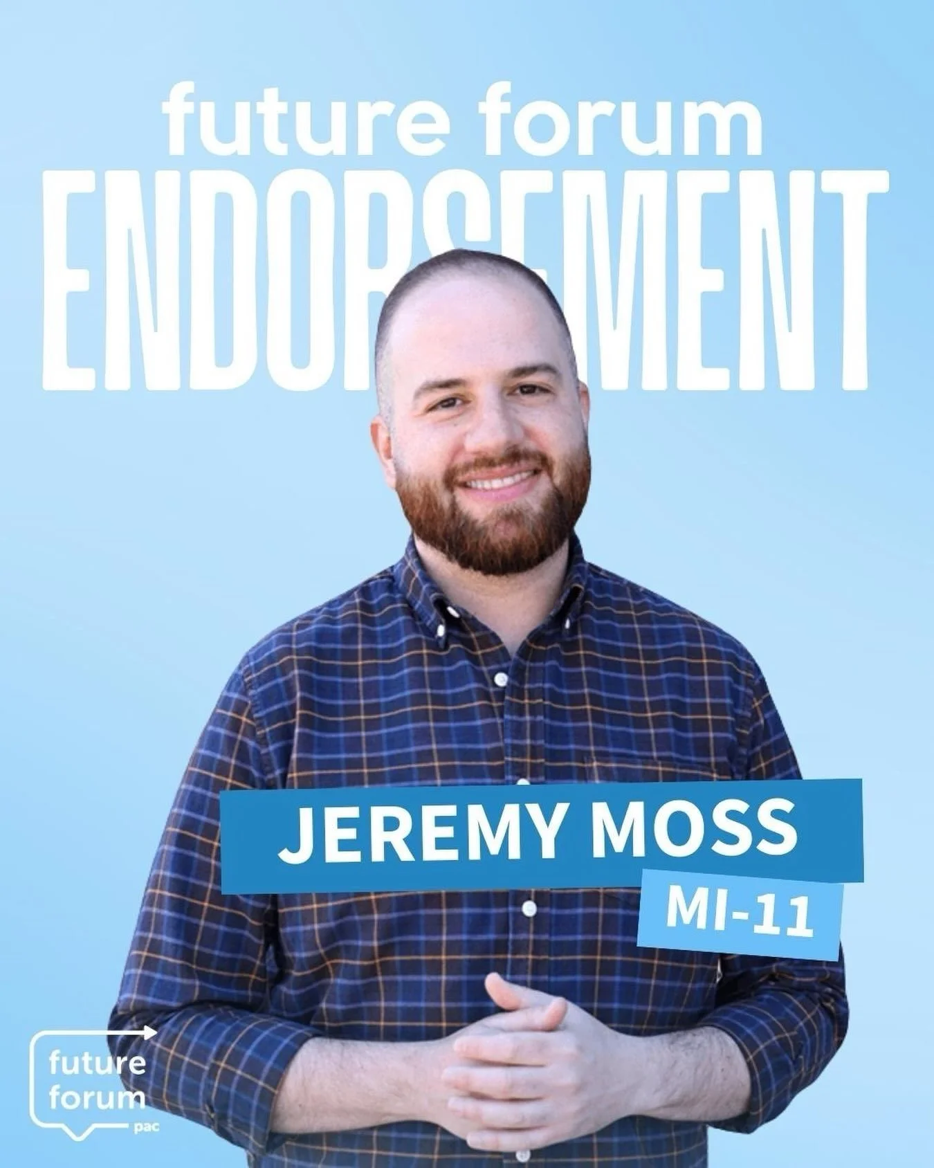 🚨🚨Endorsement Alert🚨🚨

Future Forum PAC is proud to endorse @votejeremymoss in #MI11.

Jeremy started his career in public service as the youngest-ever member on the Southfield City Council and currently serves at the President Pro Tempore of the
