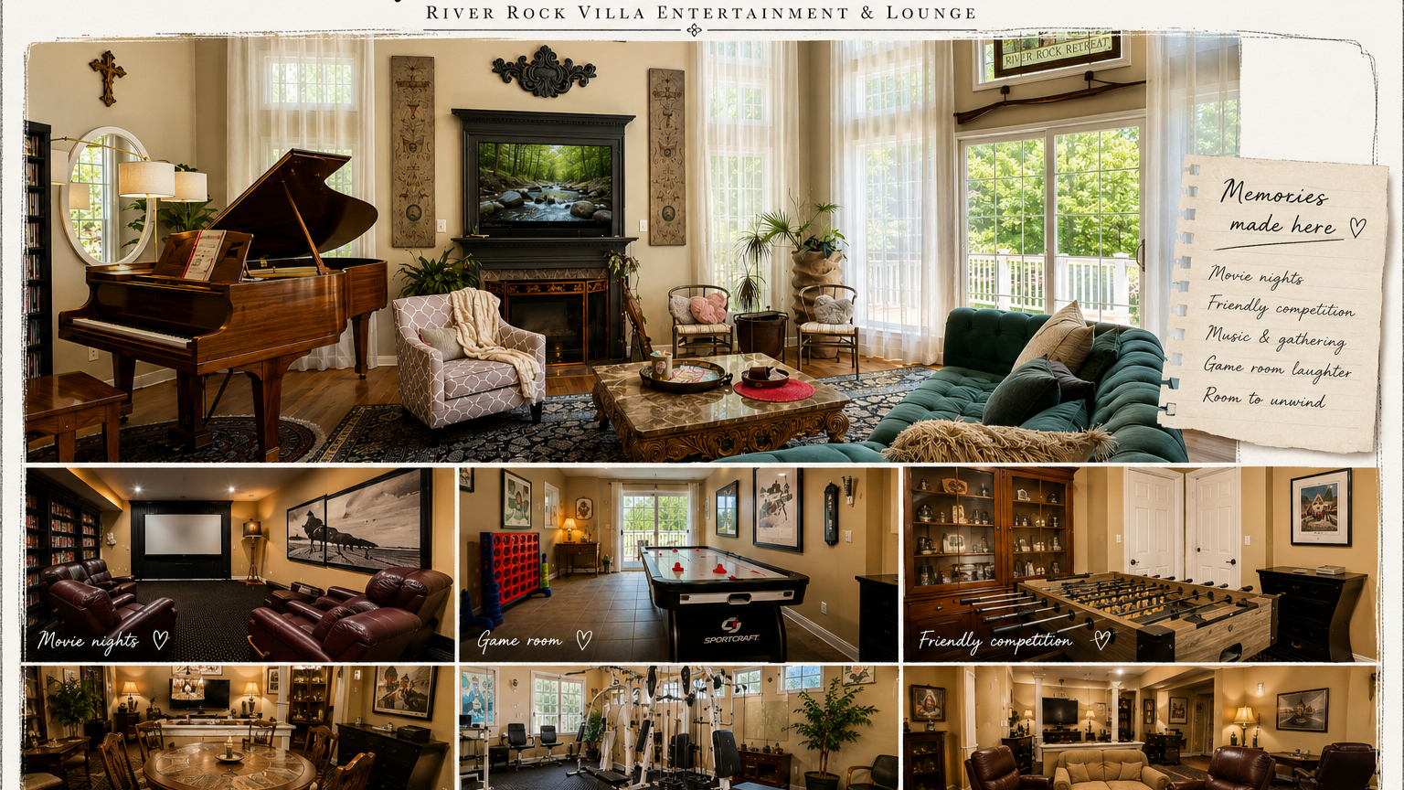 “The woods all around the house are lovely and give such nice privacy.”