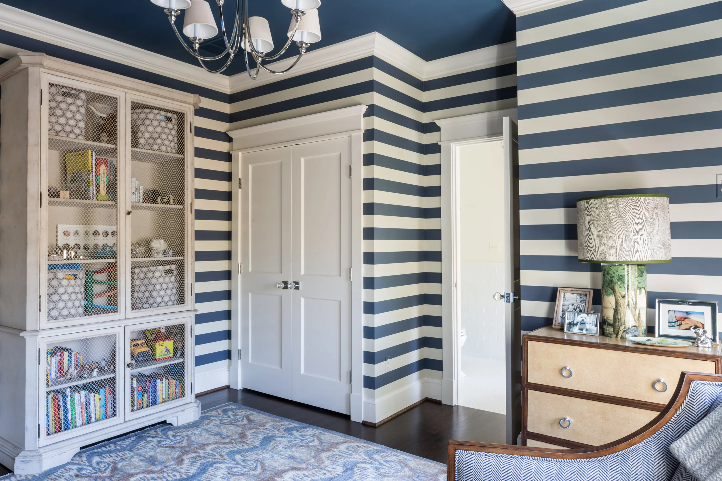 Boy's Room, Navy Stripes (Copy)