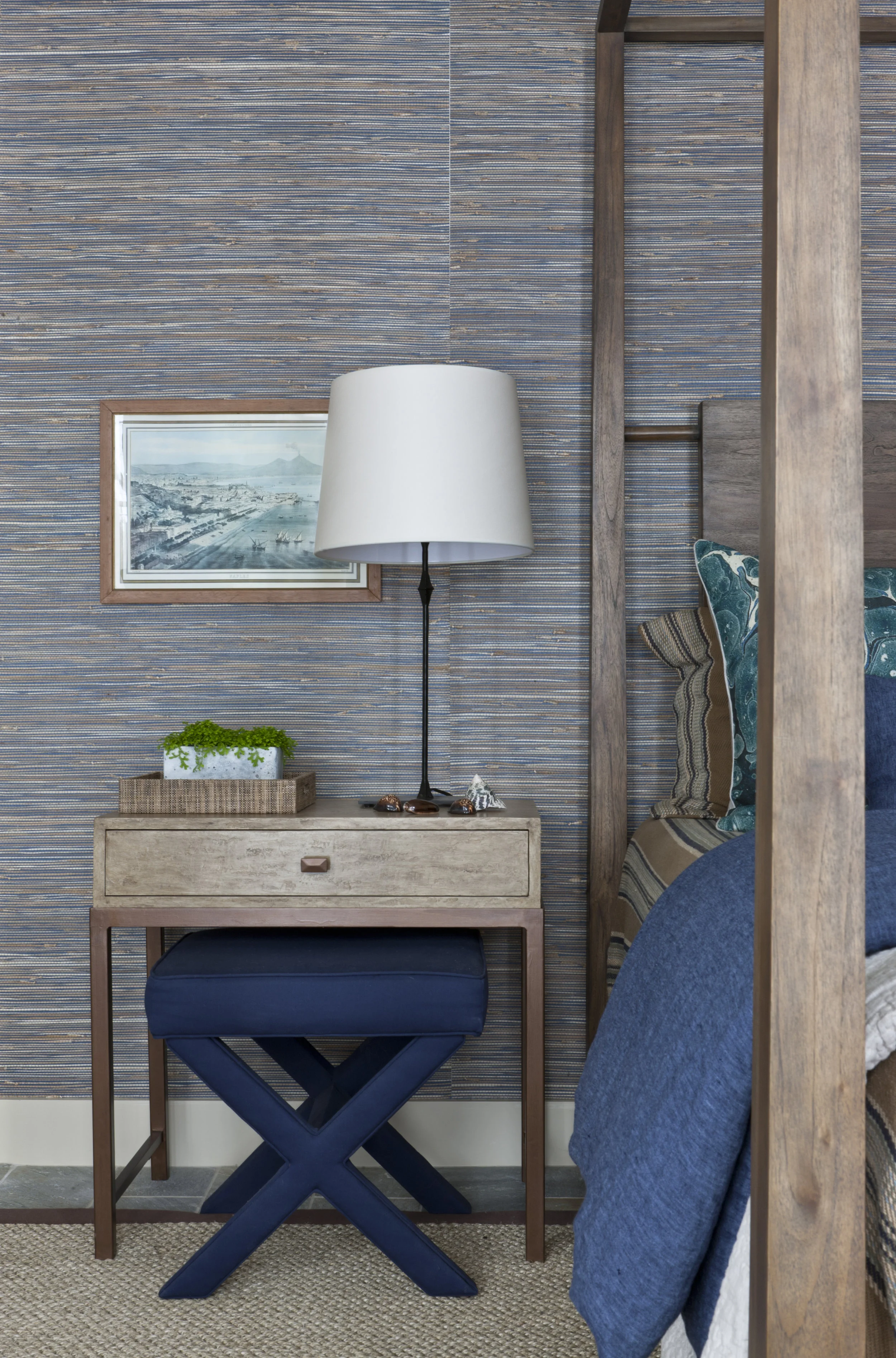 Bedroom Grasscloth Close-Up (Copy)