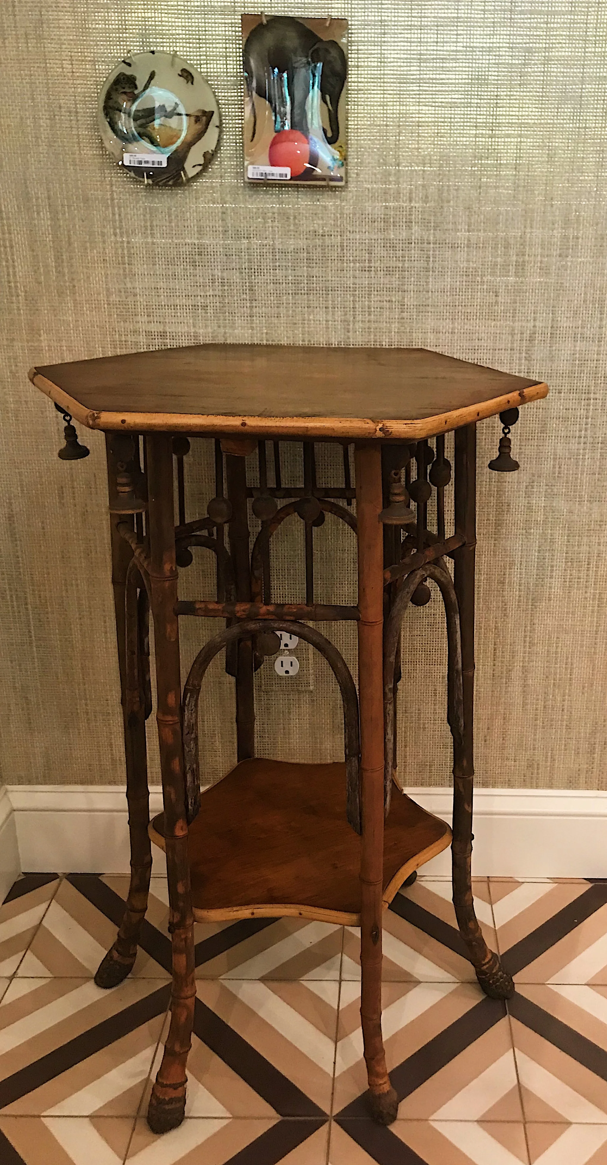 Antique bamboo side table I managed to snag last week!