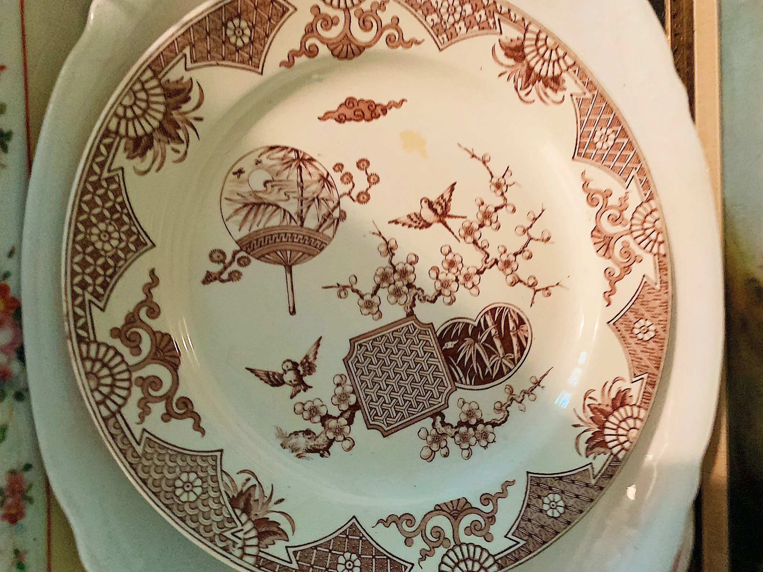 Compote example of Transferware