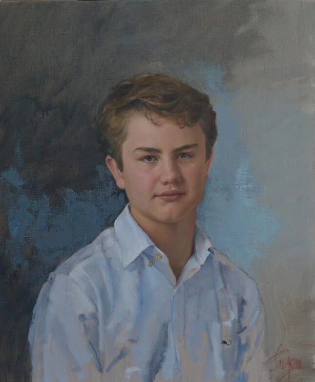 Jacqueline Jasper, commissioned portrait of my son.