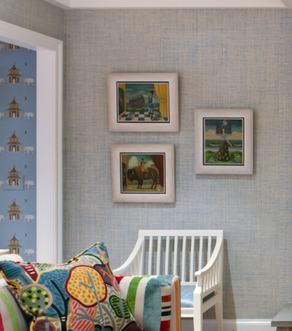 Charles Keiger’s work hanging in a favorite client’s home.